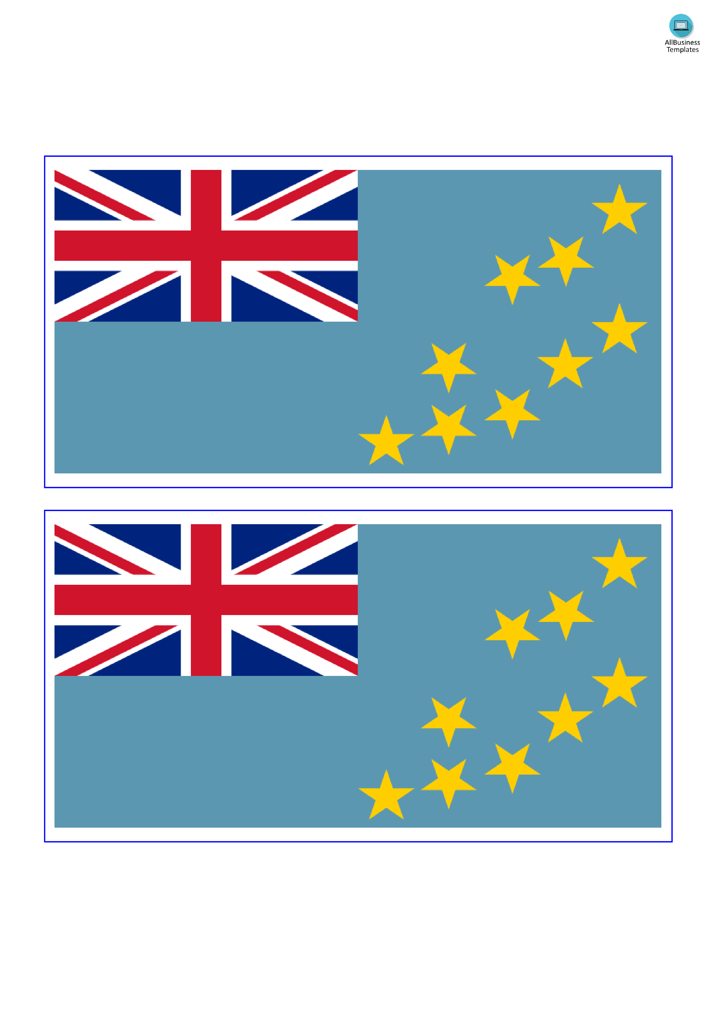 tuvalu flag voorbeeld afbeelding 