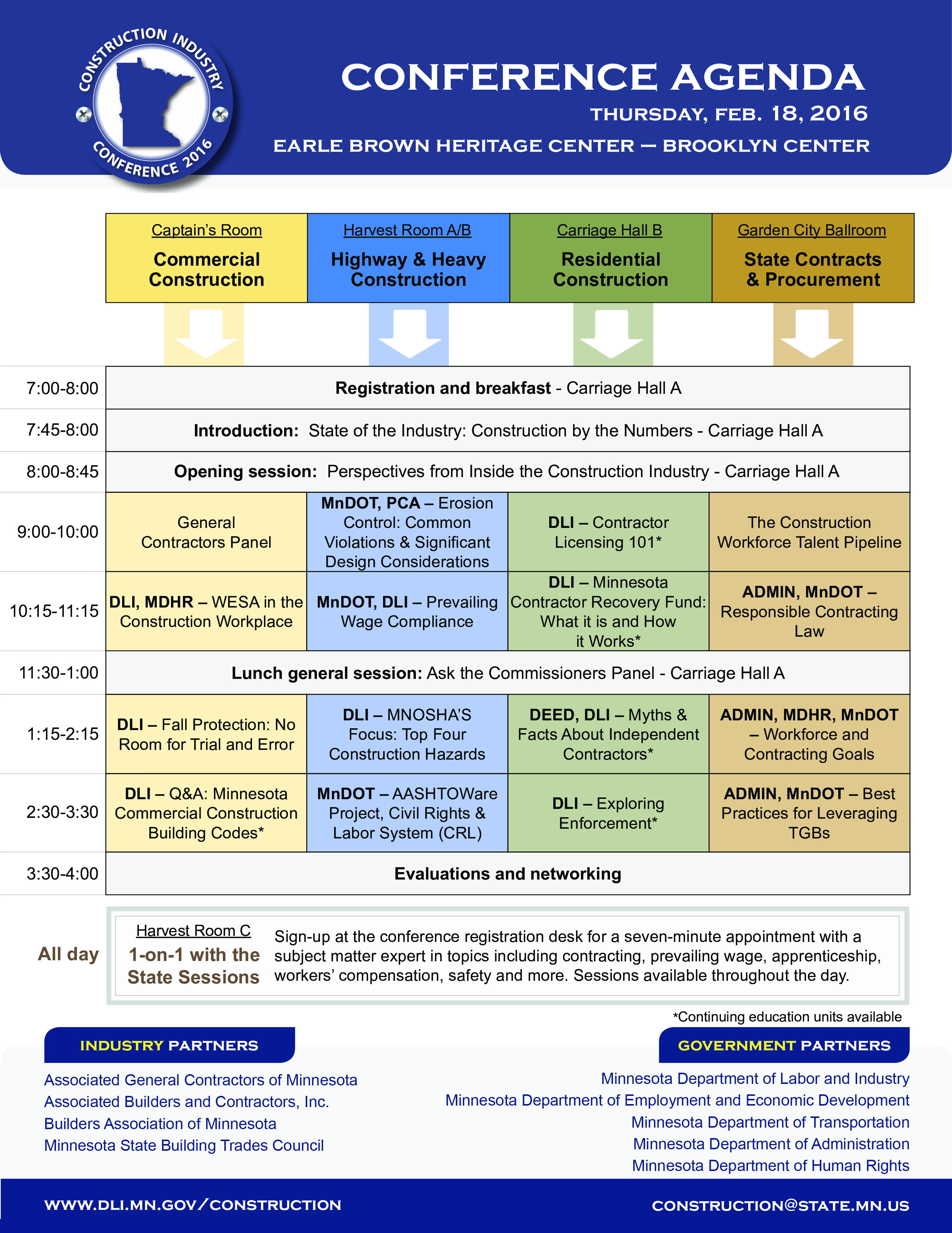 construction conference agenda template