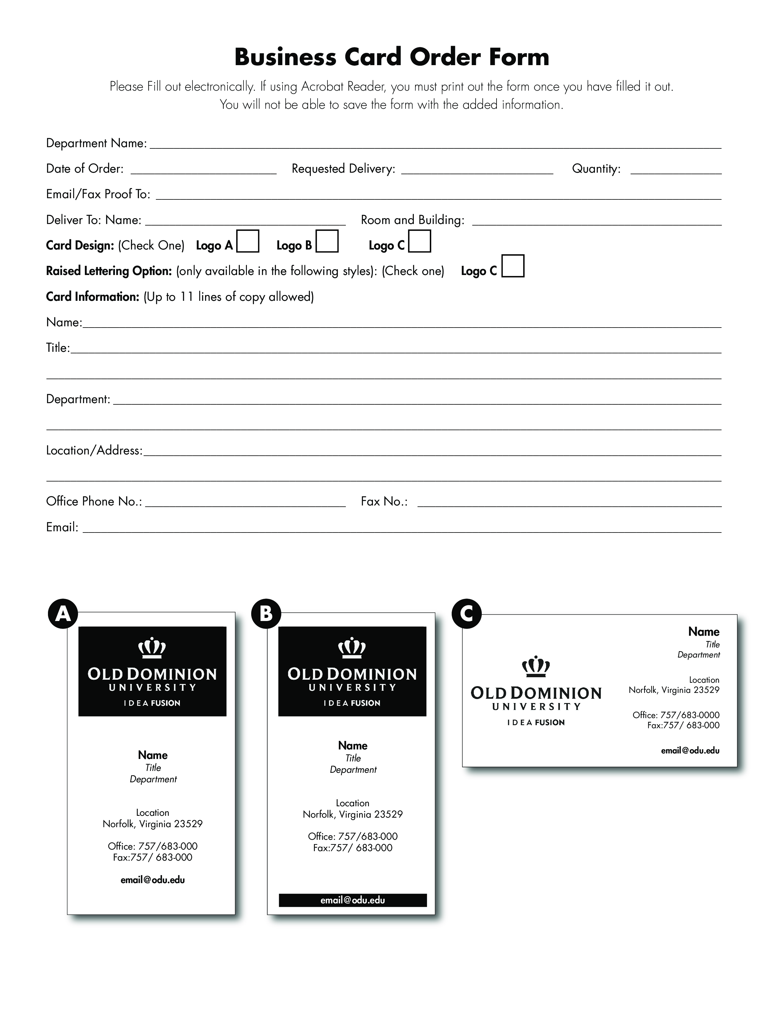 business order form plantilla imagen principal