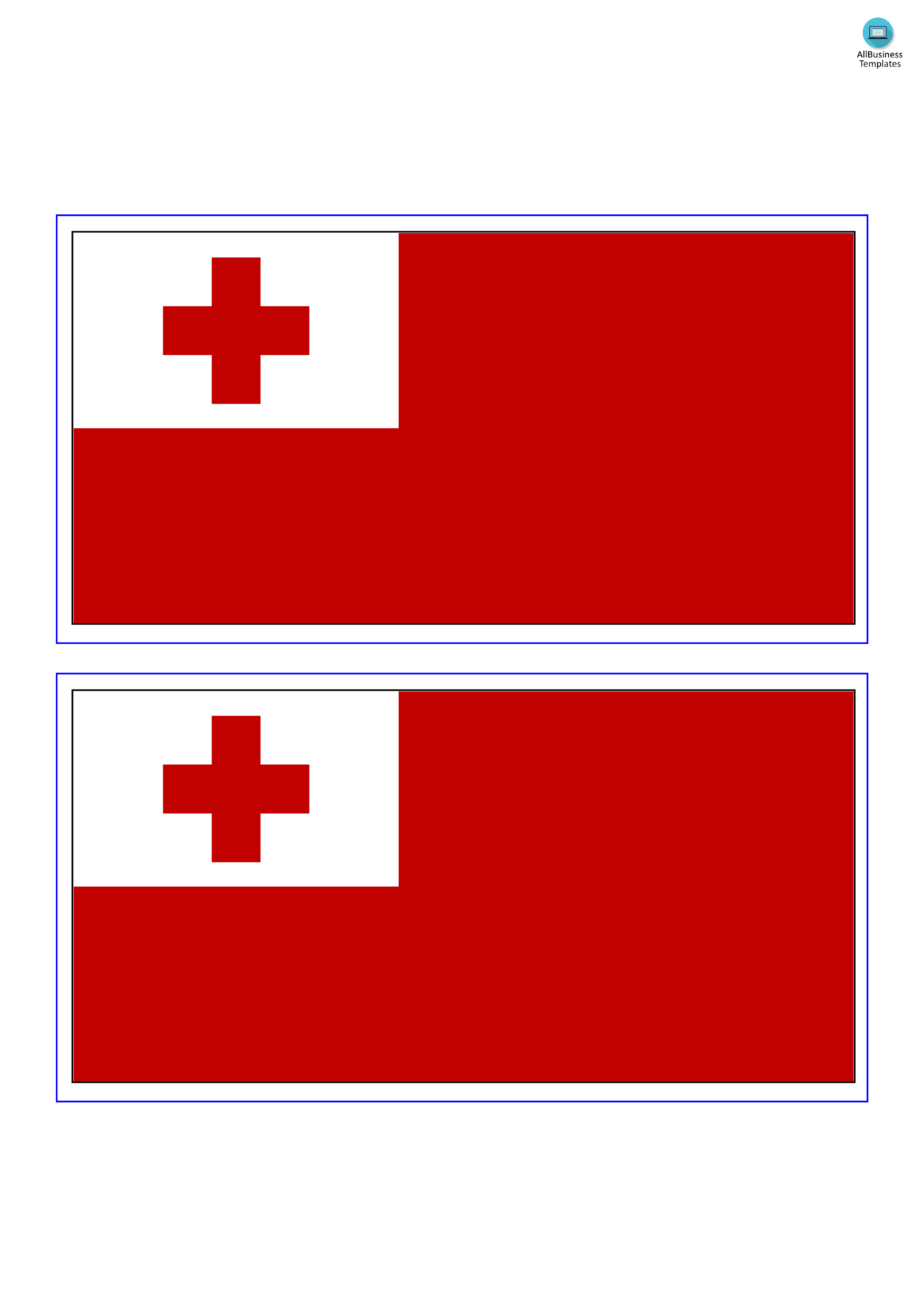 tonga flag plantilla imagen principal