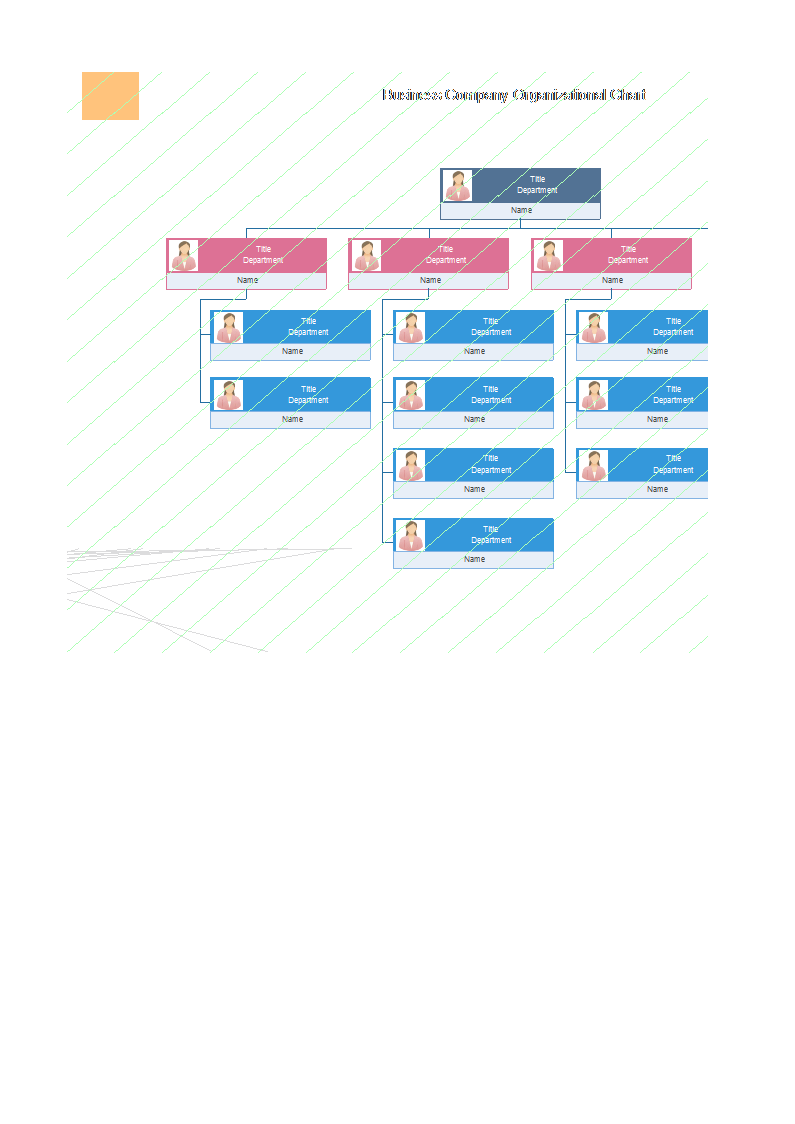 organizational chart infographic excel plantilla imagen principal