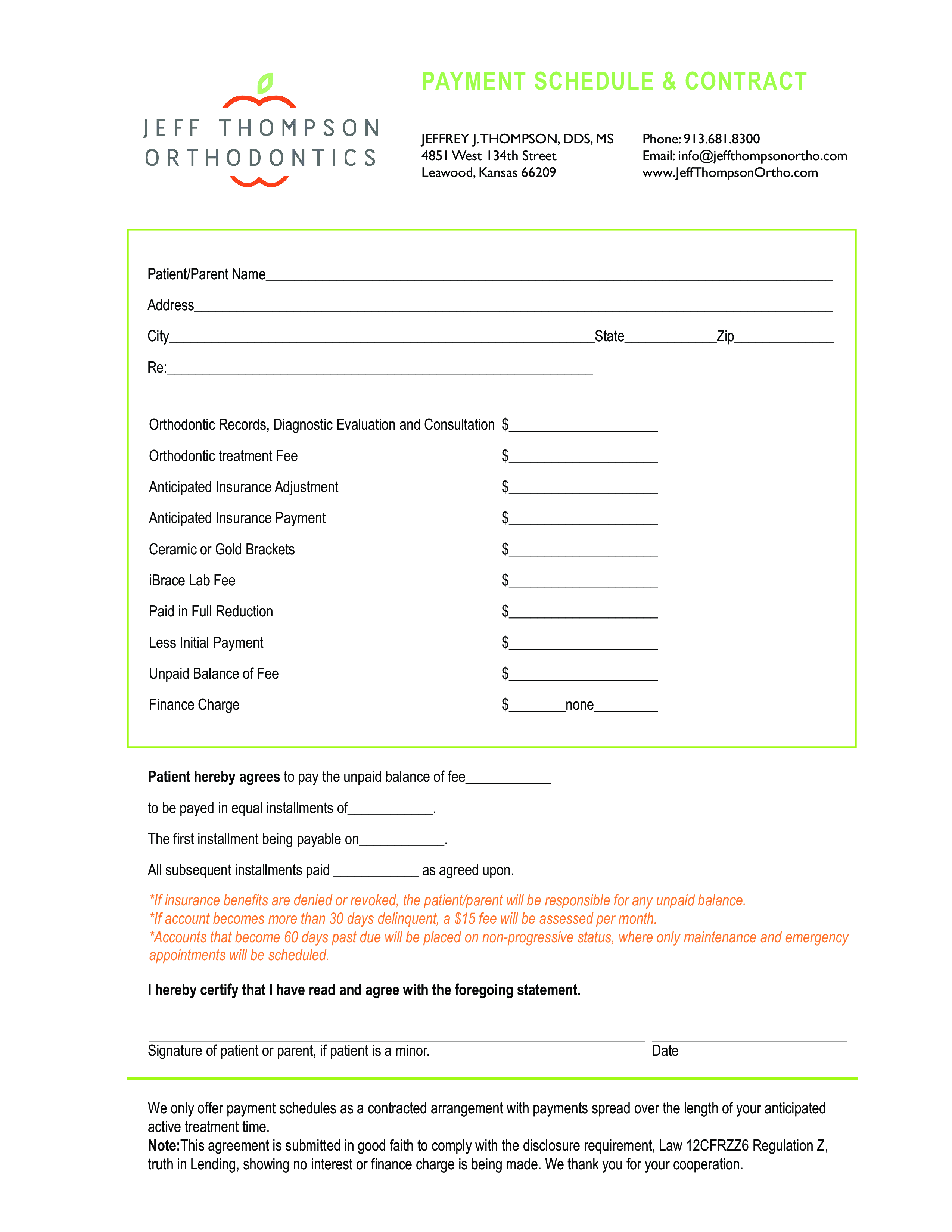 contract payment template