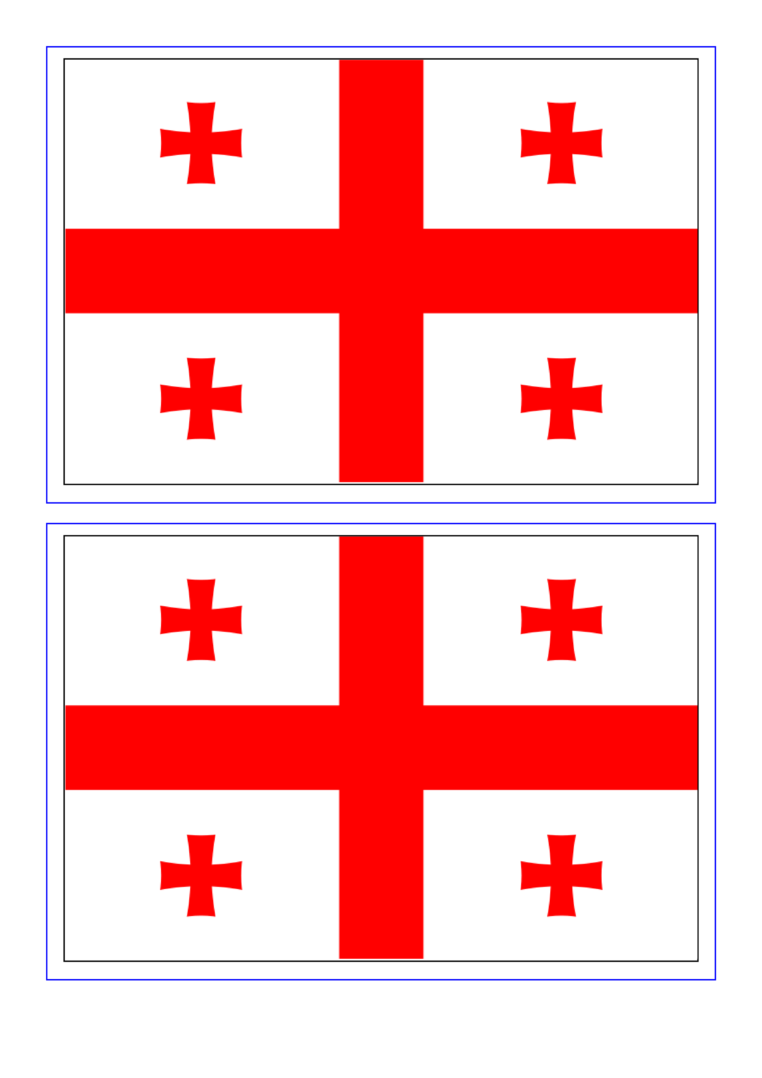 georgia flag template