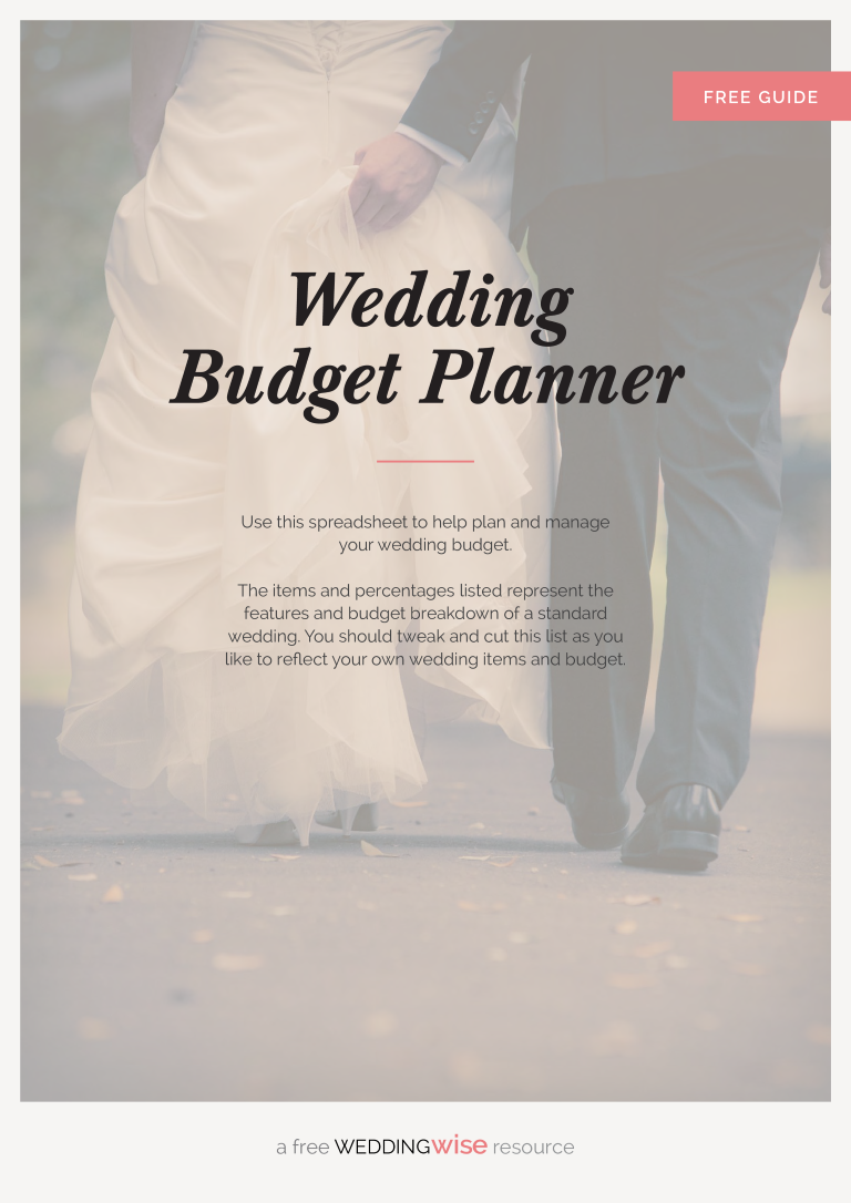 printable wedding budget planner template