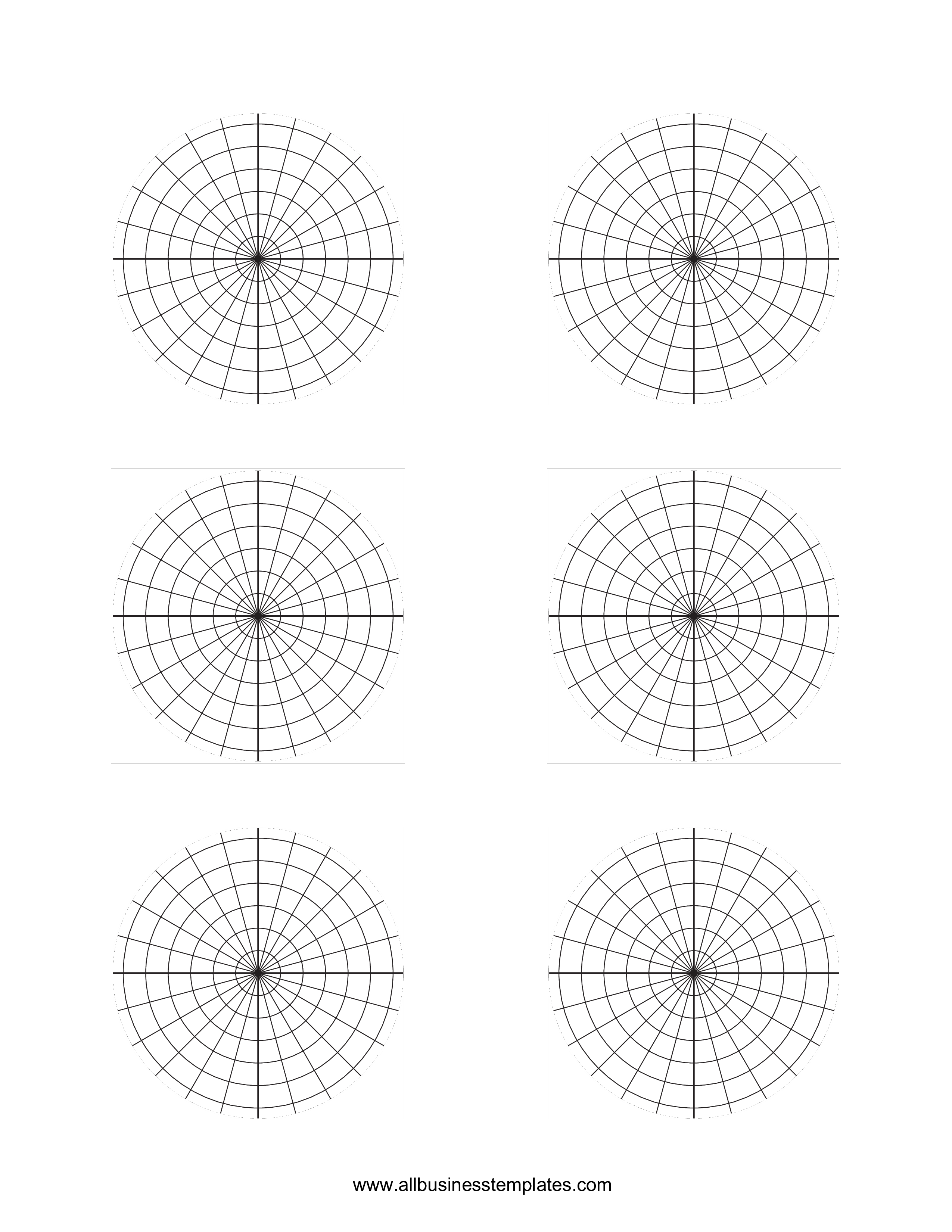 afdrukbaar polair millimeterpapier template