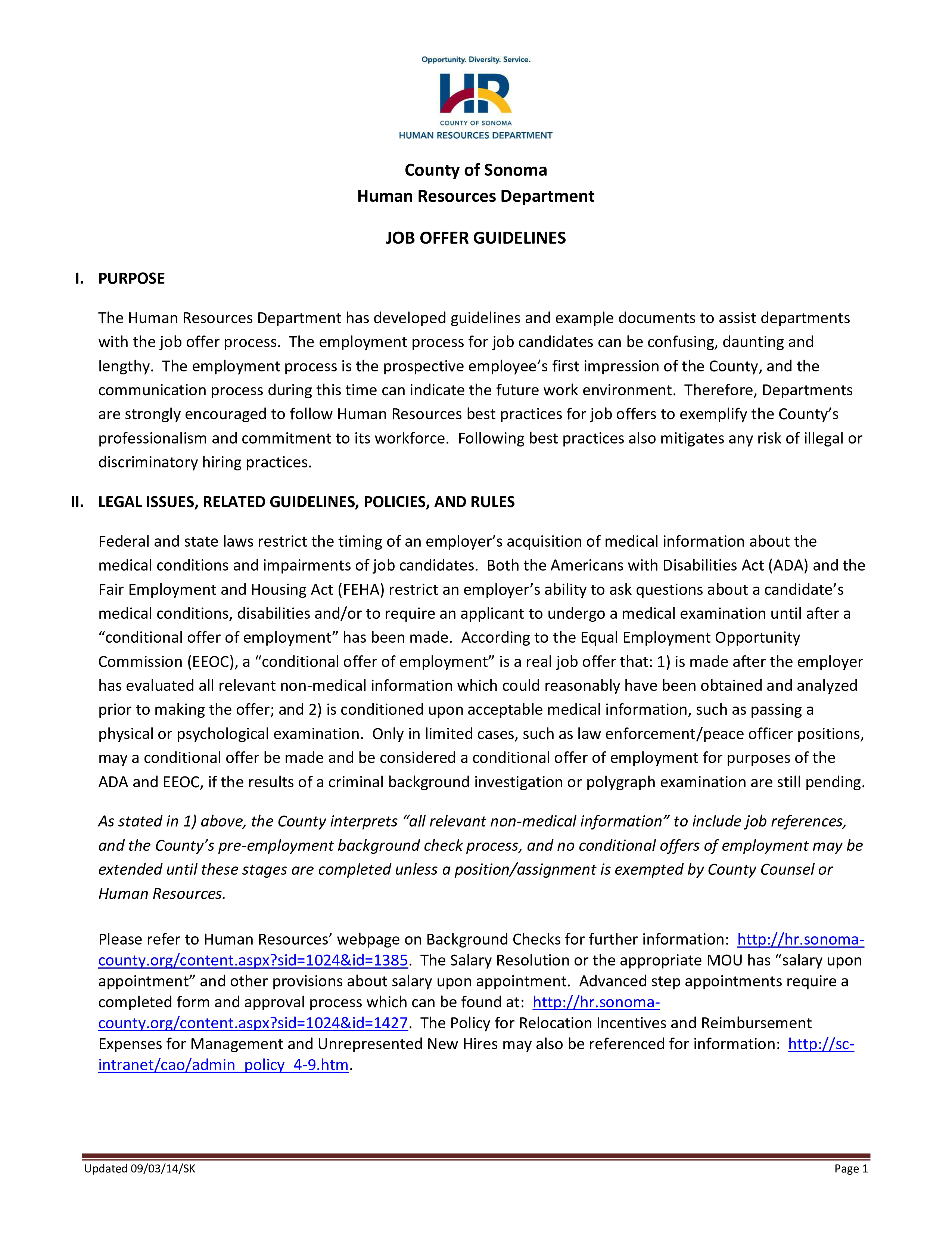 offer letter guidelines template