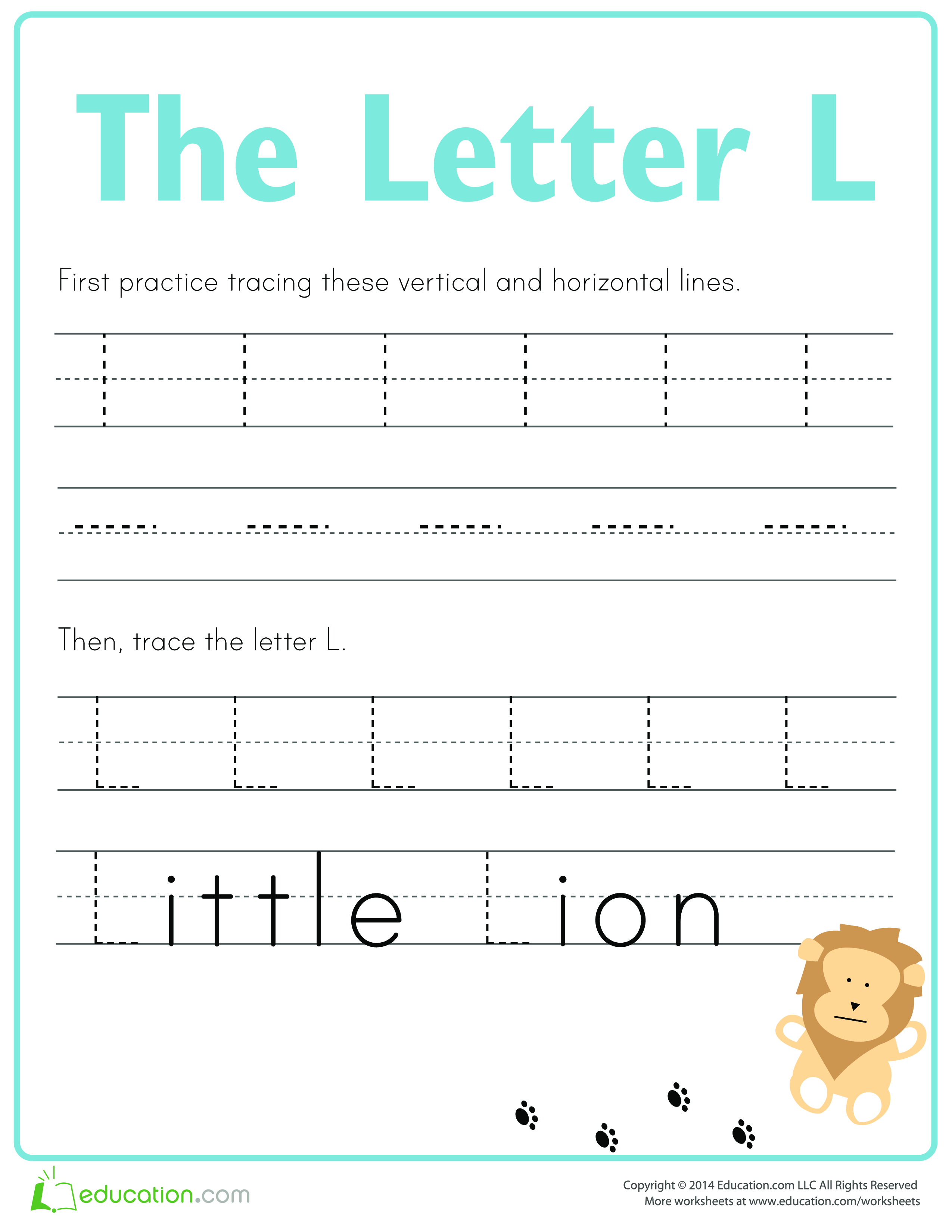 Learn to write letter L main image