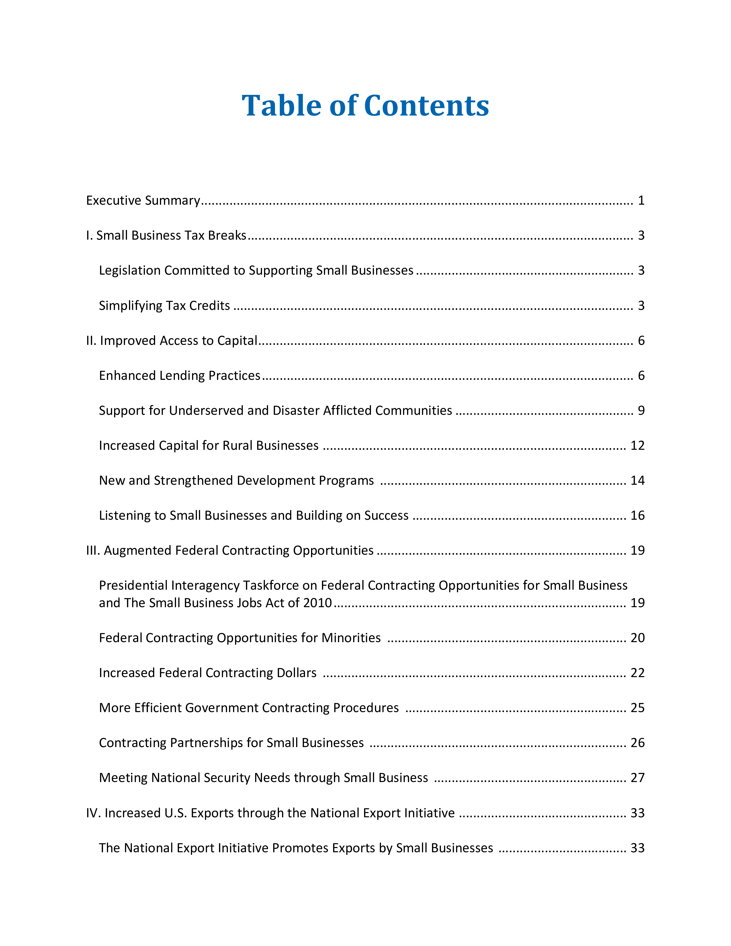 small business project report template