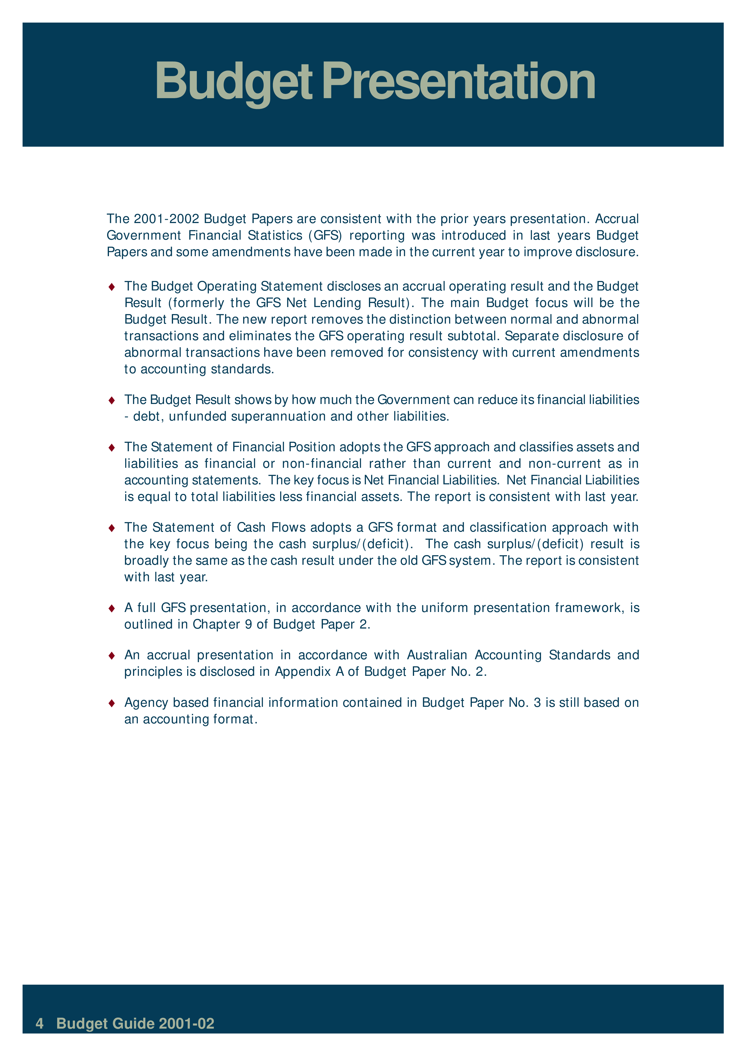 budget presentation template