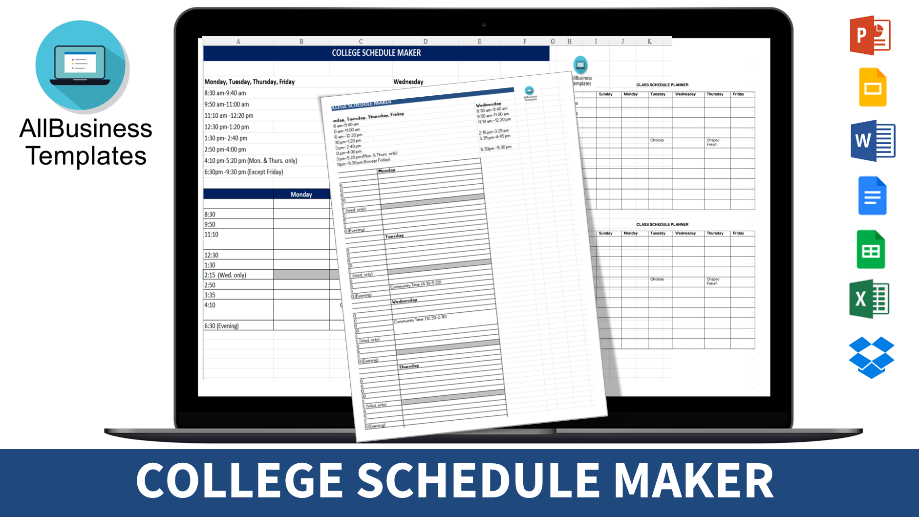 College Schedule Maker