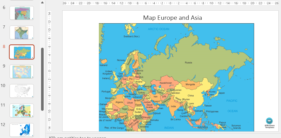 europa en azië wereldkaart voorbeeld afbeelding 