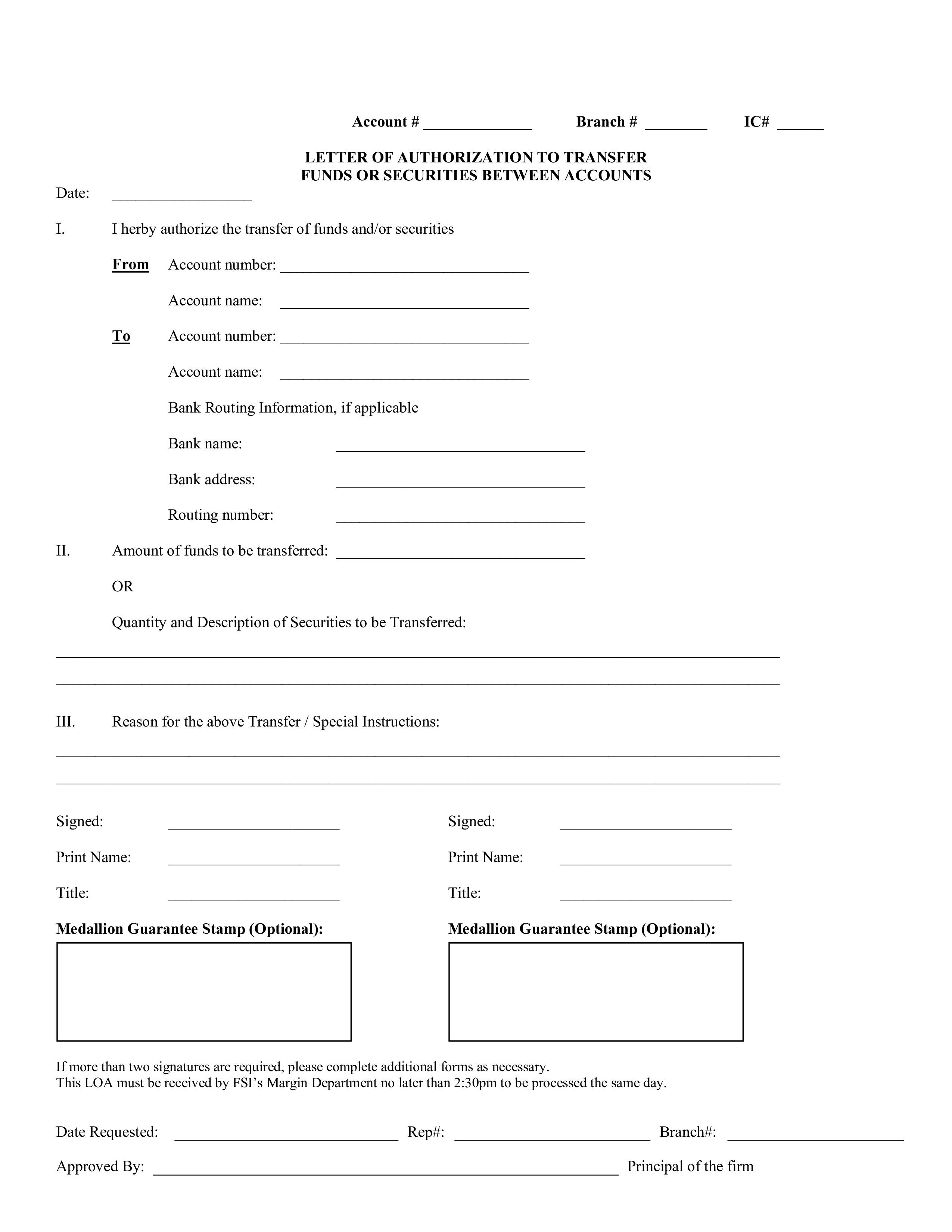 fund transfer authorization letter Hauptschablonenbild