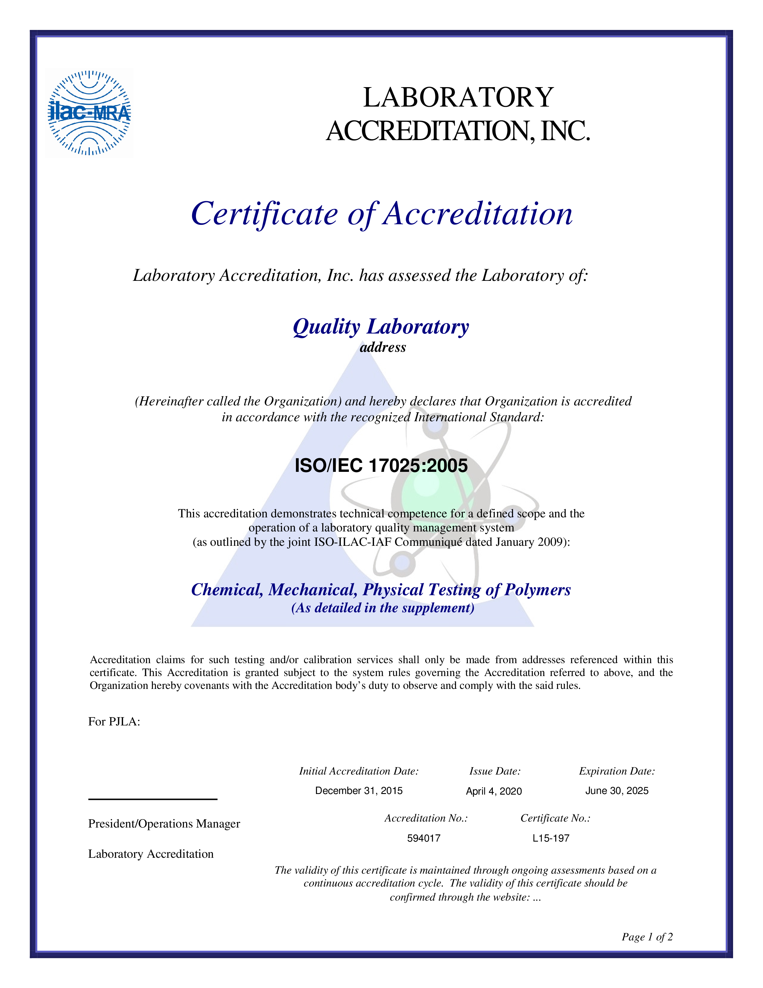 laboratory quality management certificate templates at quality certificate templates