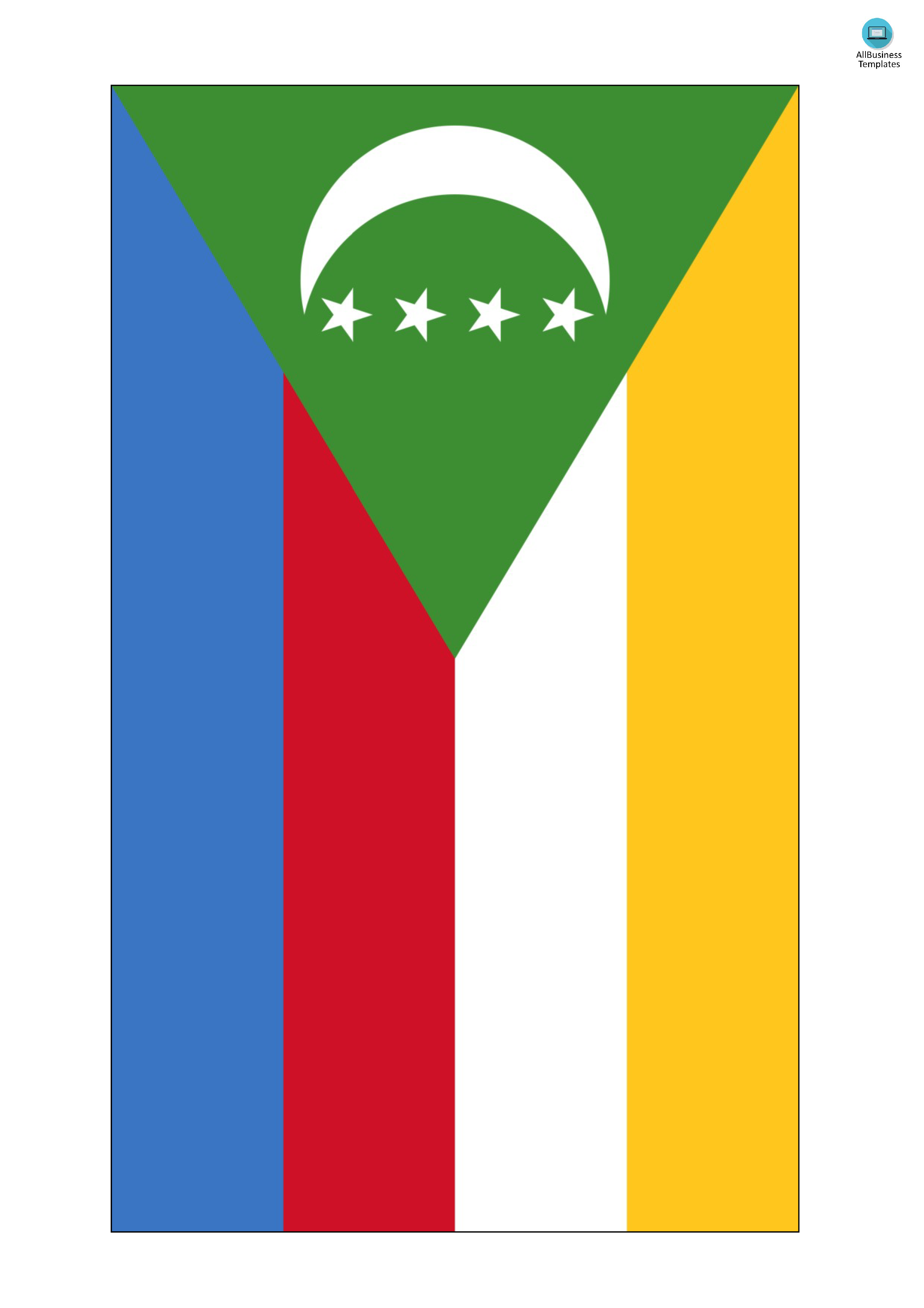 comoros flag template