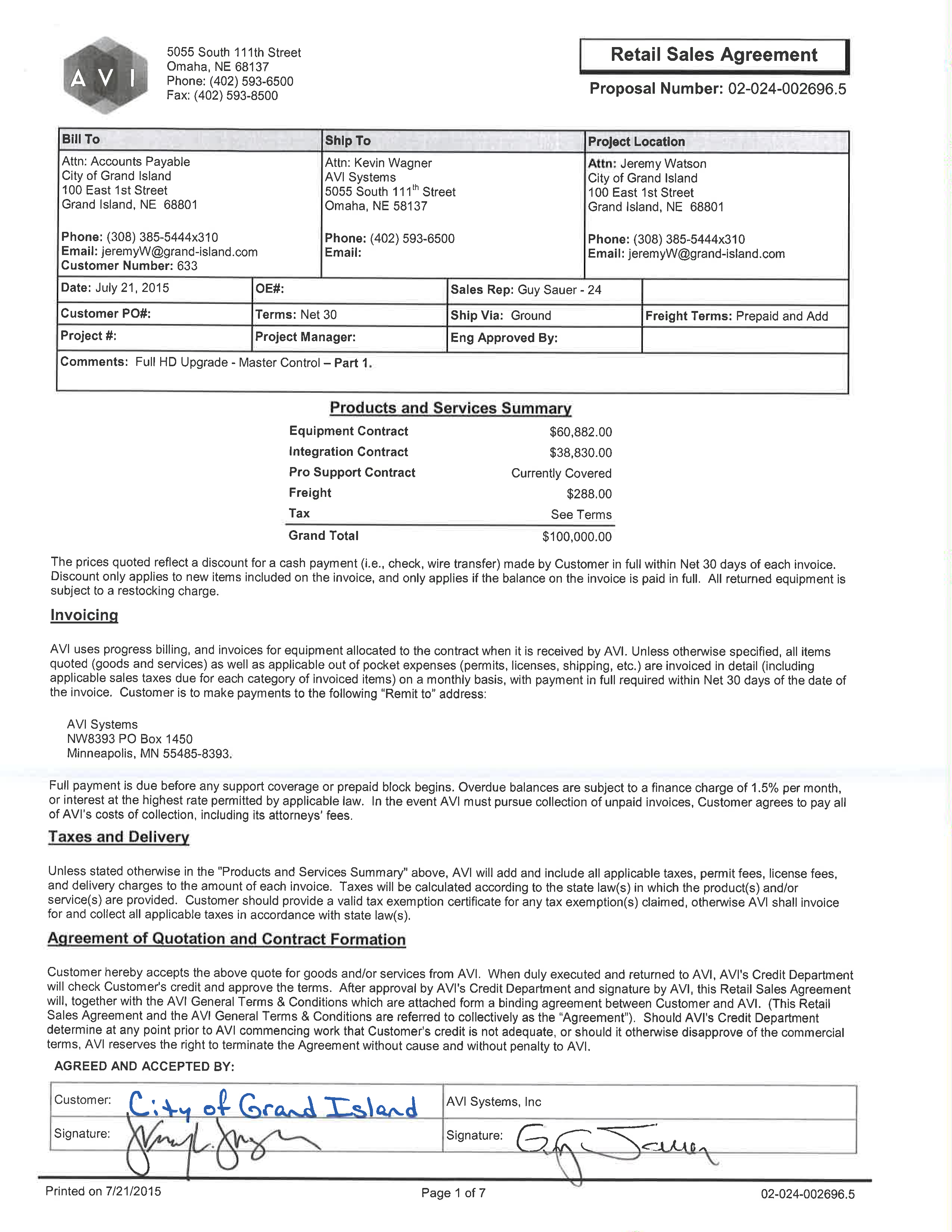 retail sales agreement modèles