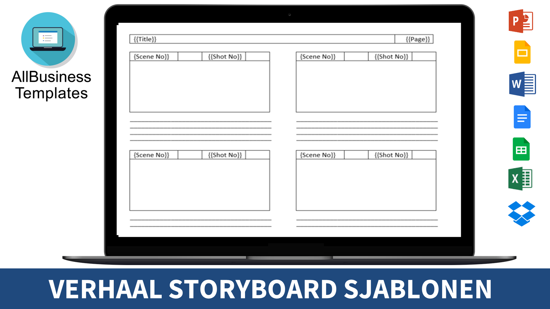 storyboard voorbeeld template