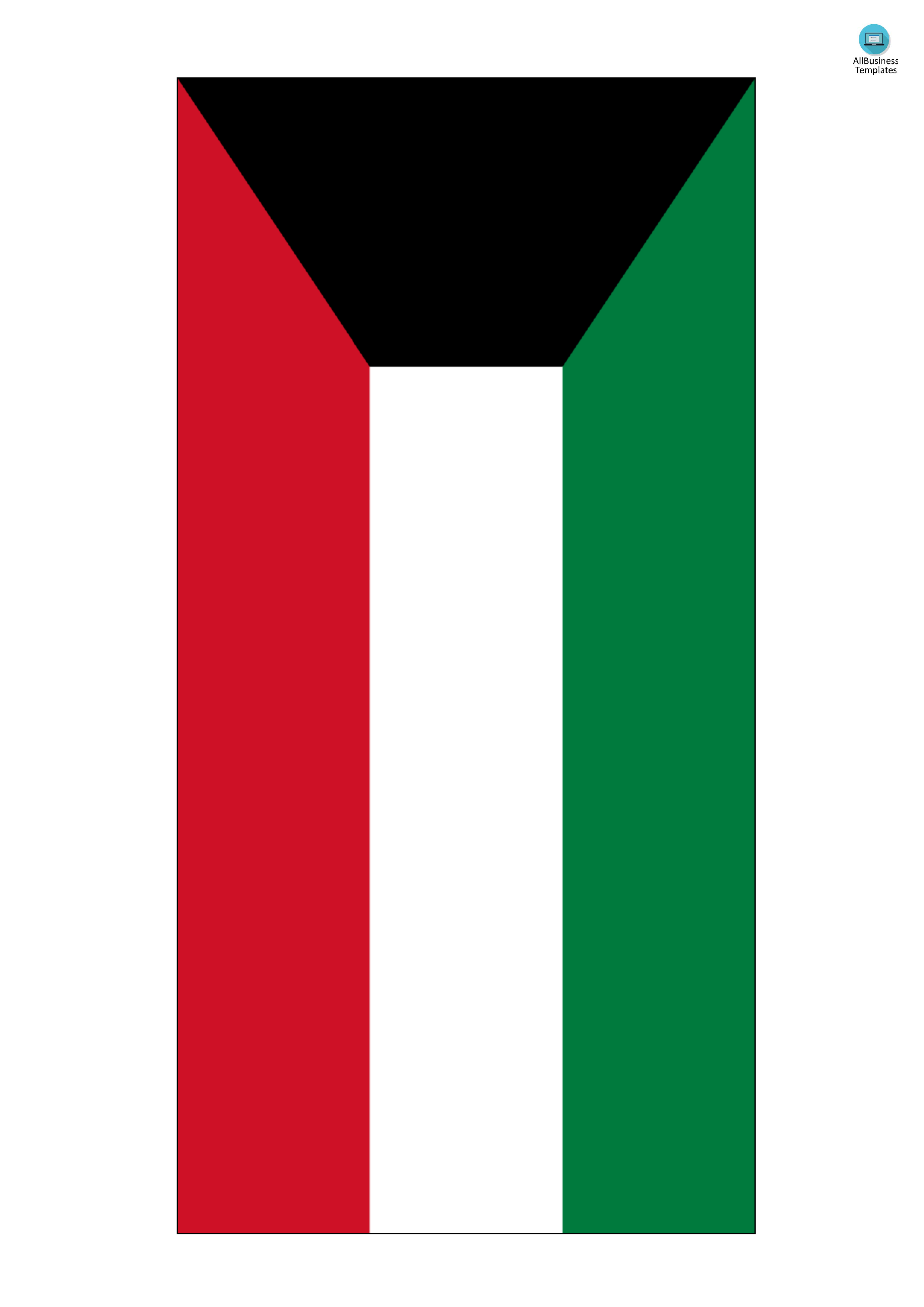 Kuwait Flag 模板