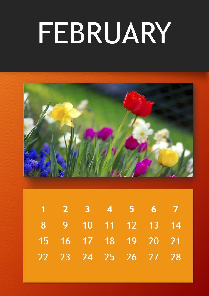 Annual Photo Calendar Template Templates at