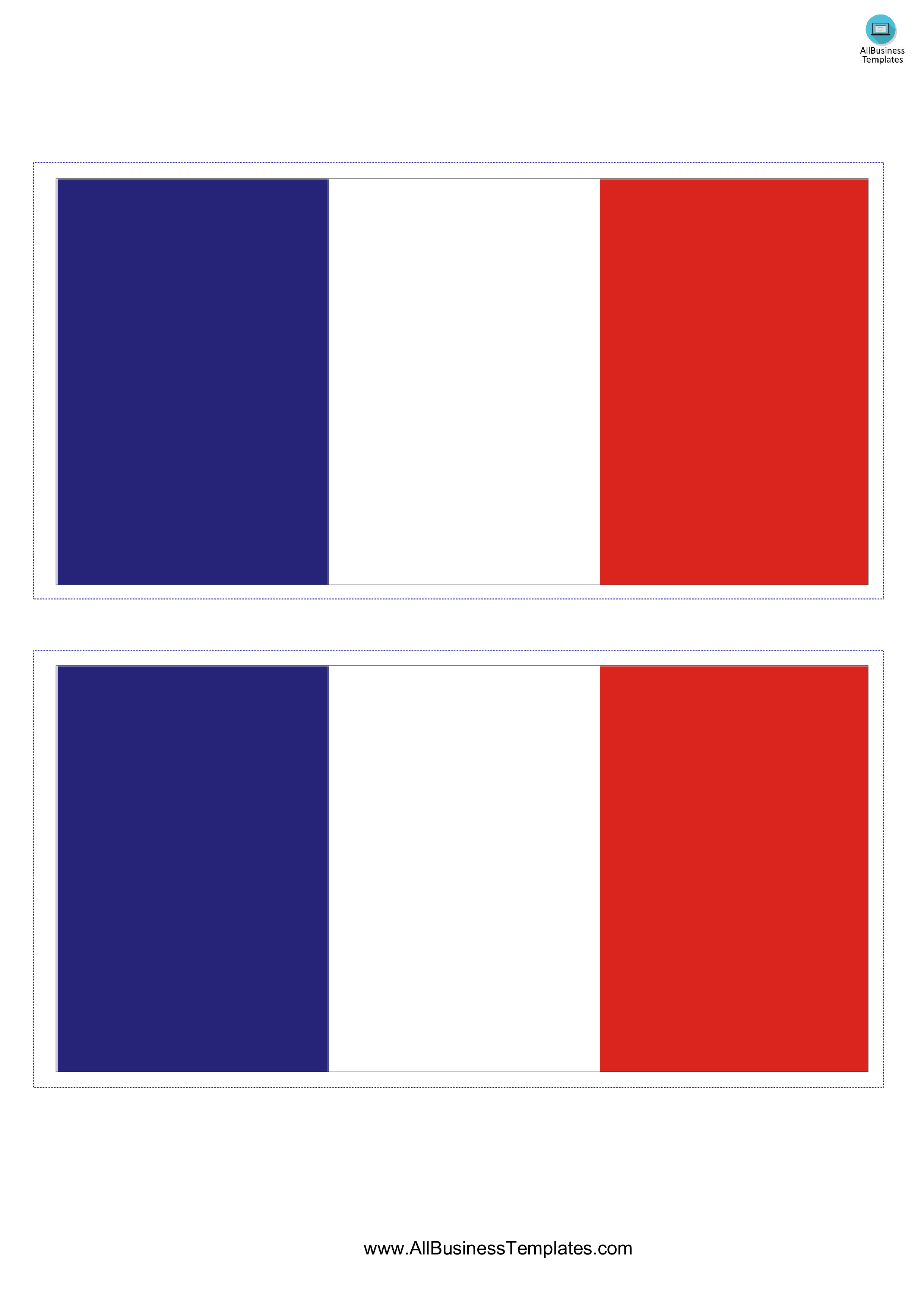 Flag of France Templates at