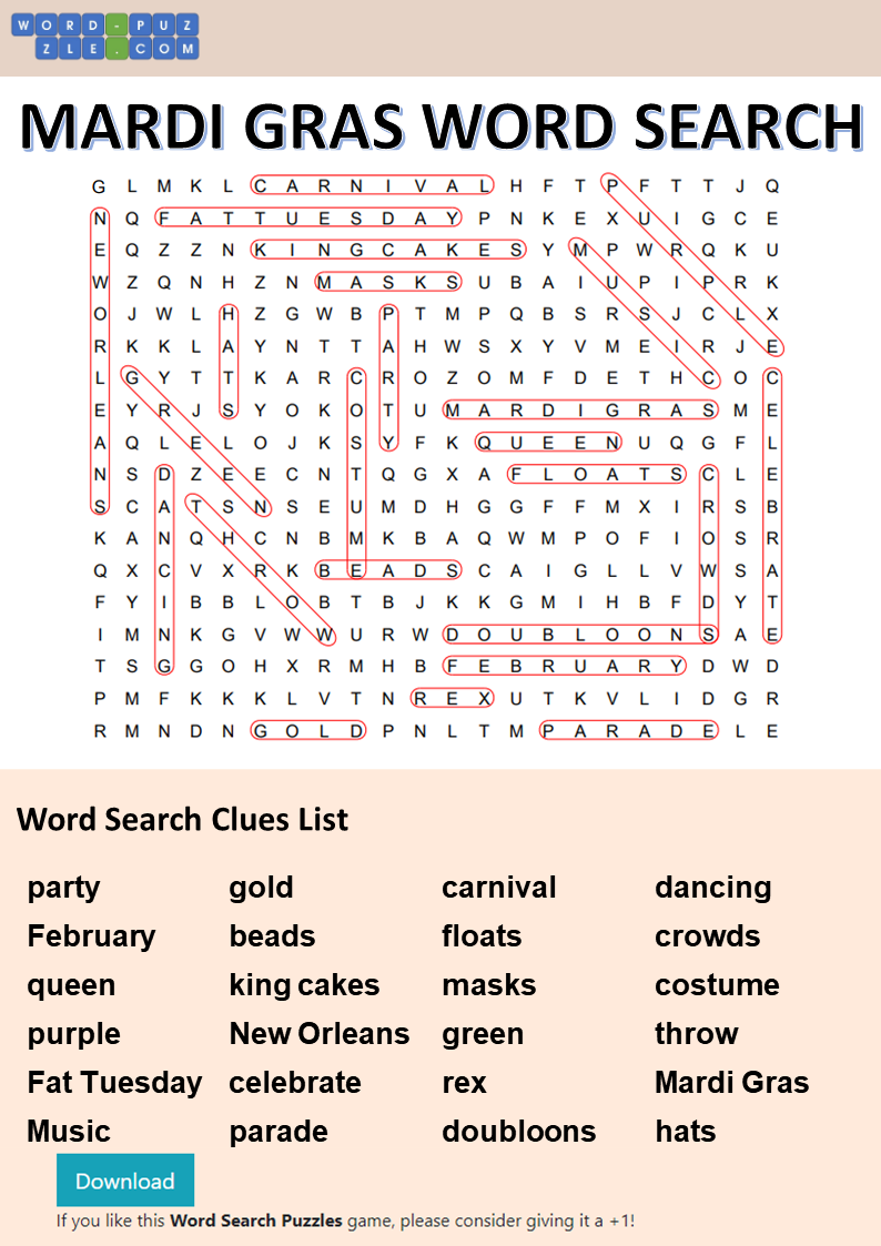 mardi gras esl activities