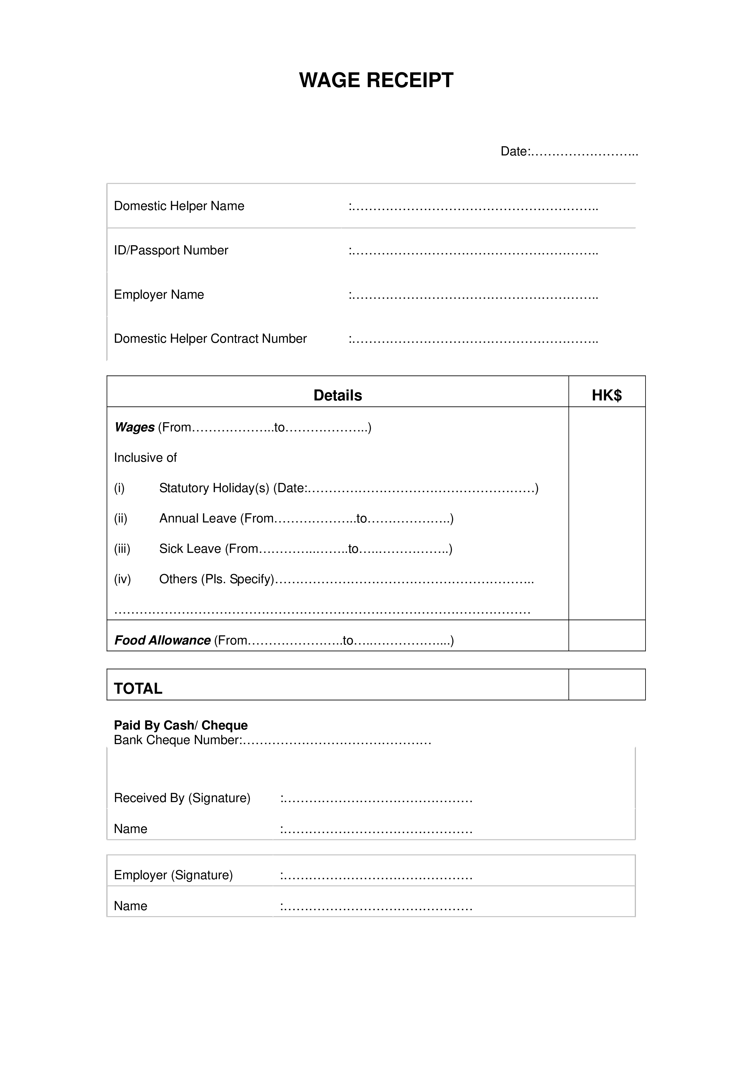 salary payment template