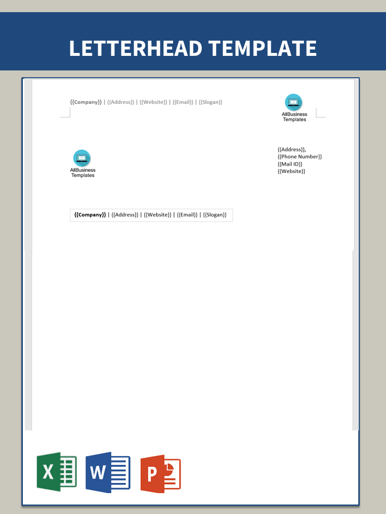 letterhead template voorbeeld afbeelding 