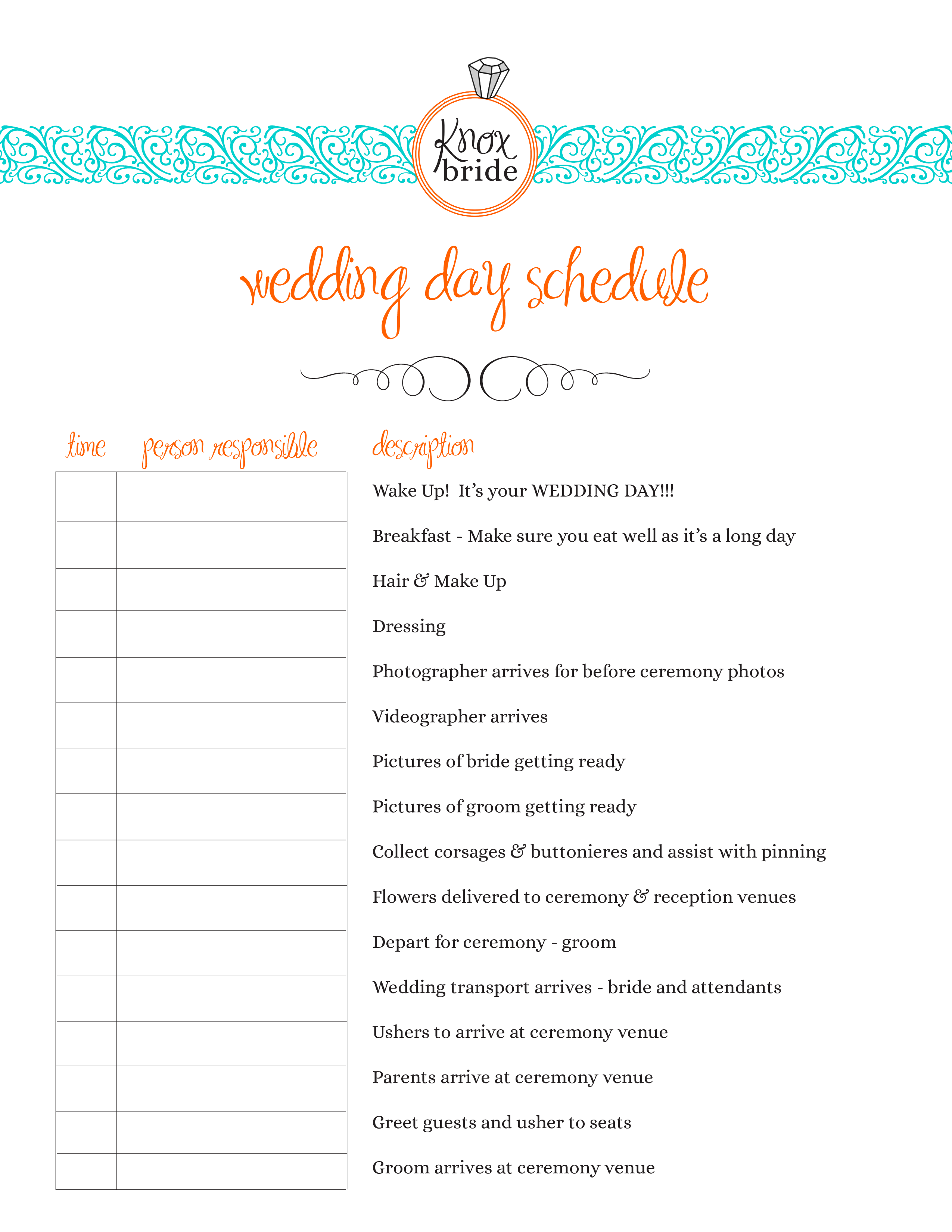 Schedule Outline Template from www.allbusinesstemplates.com