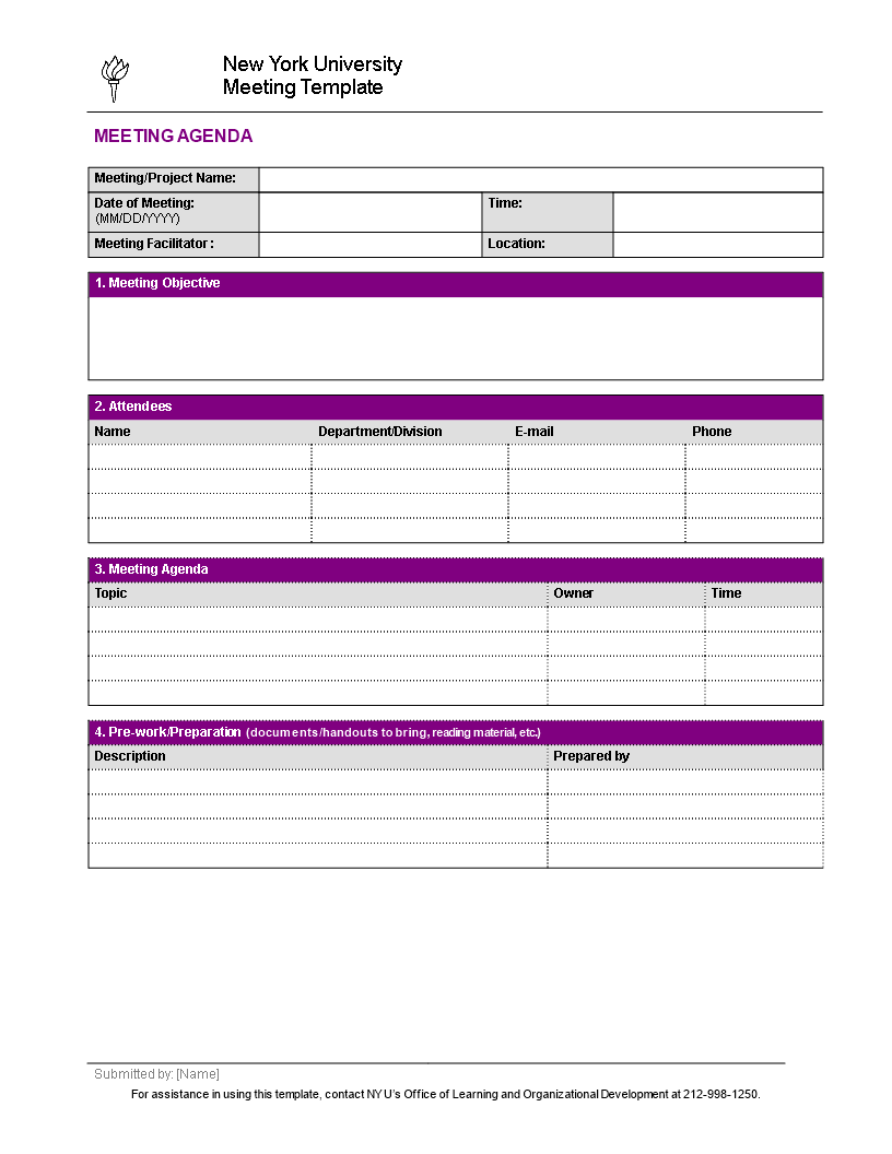 projectteam meeting agenda voorbeeld afbeelding 