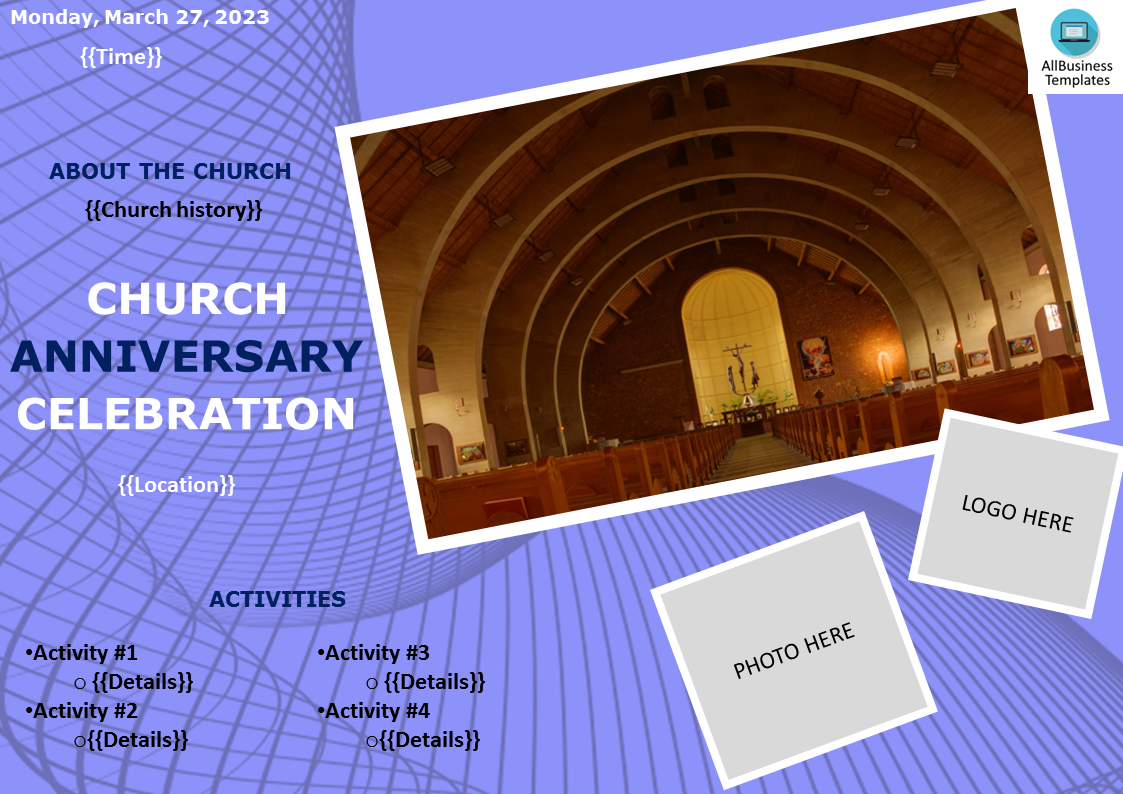 church anniversary celebration template