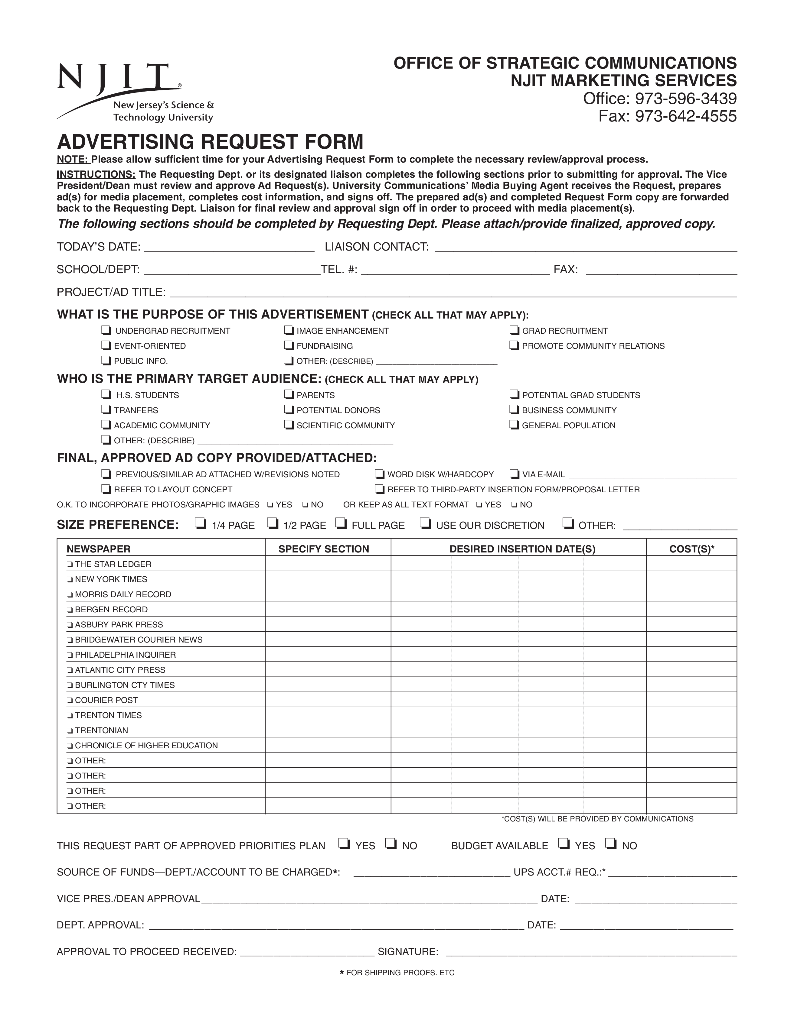 advertising request form plantilla imagen principal