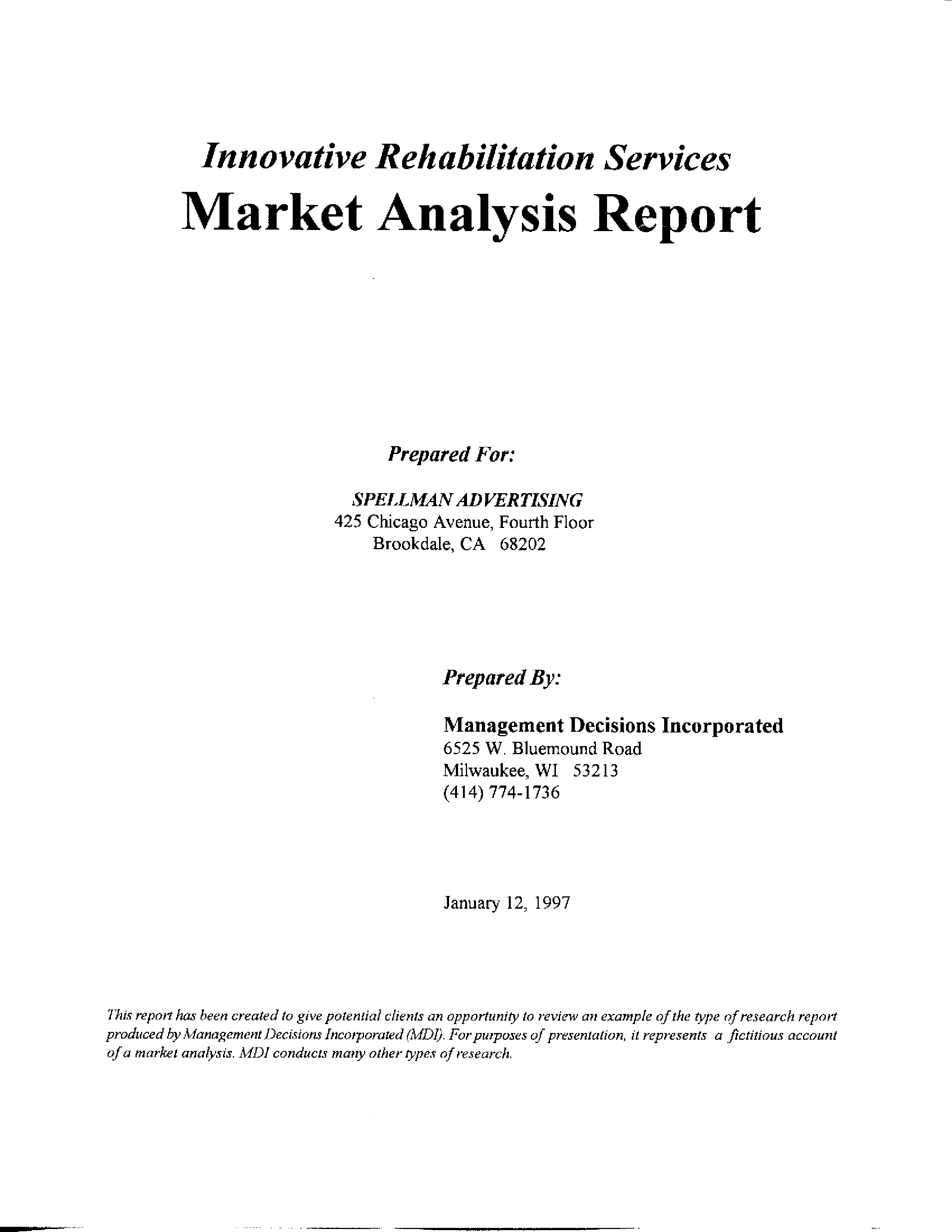 Analysis Report 模板