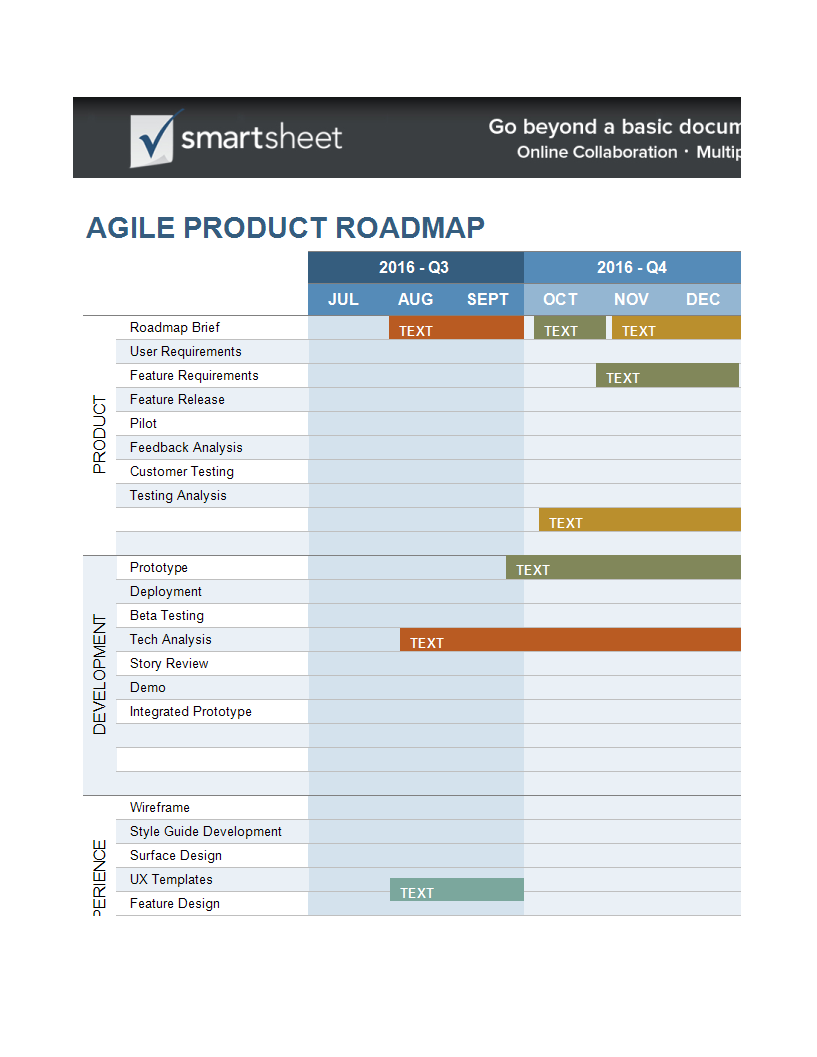 Agile Roadmap Template Excel from www.allbusinesstemplates.com