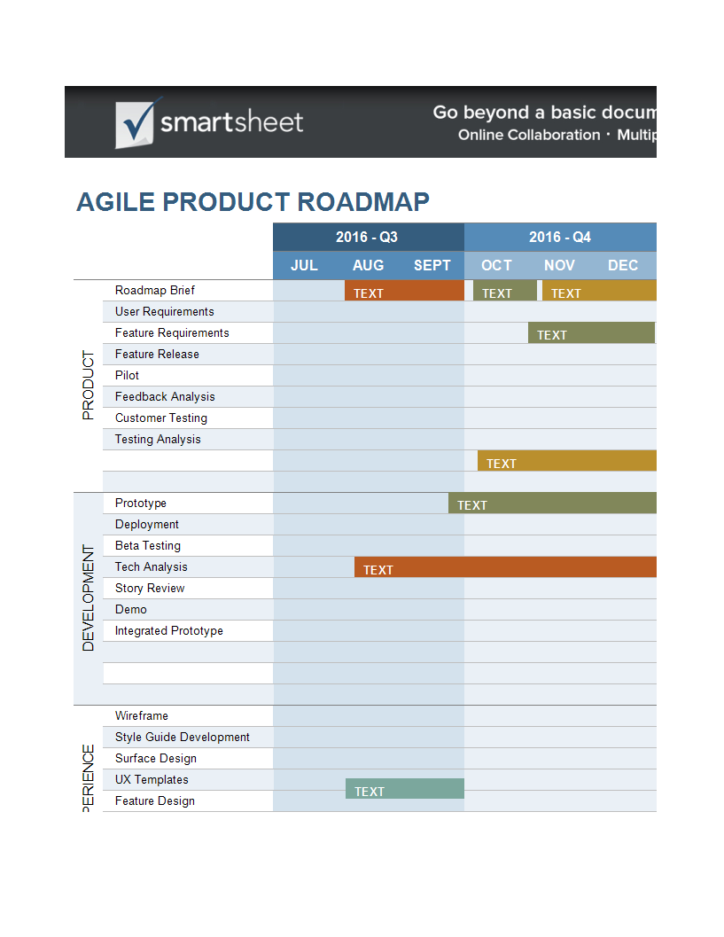 product roadmap template worksheet excel main image