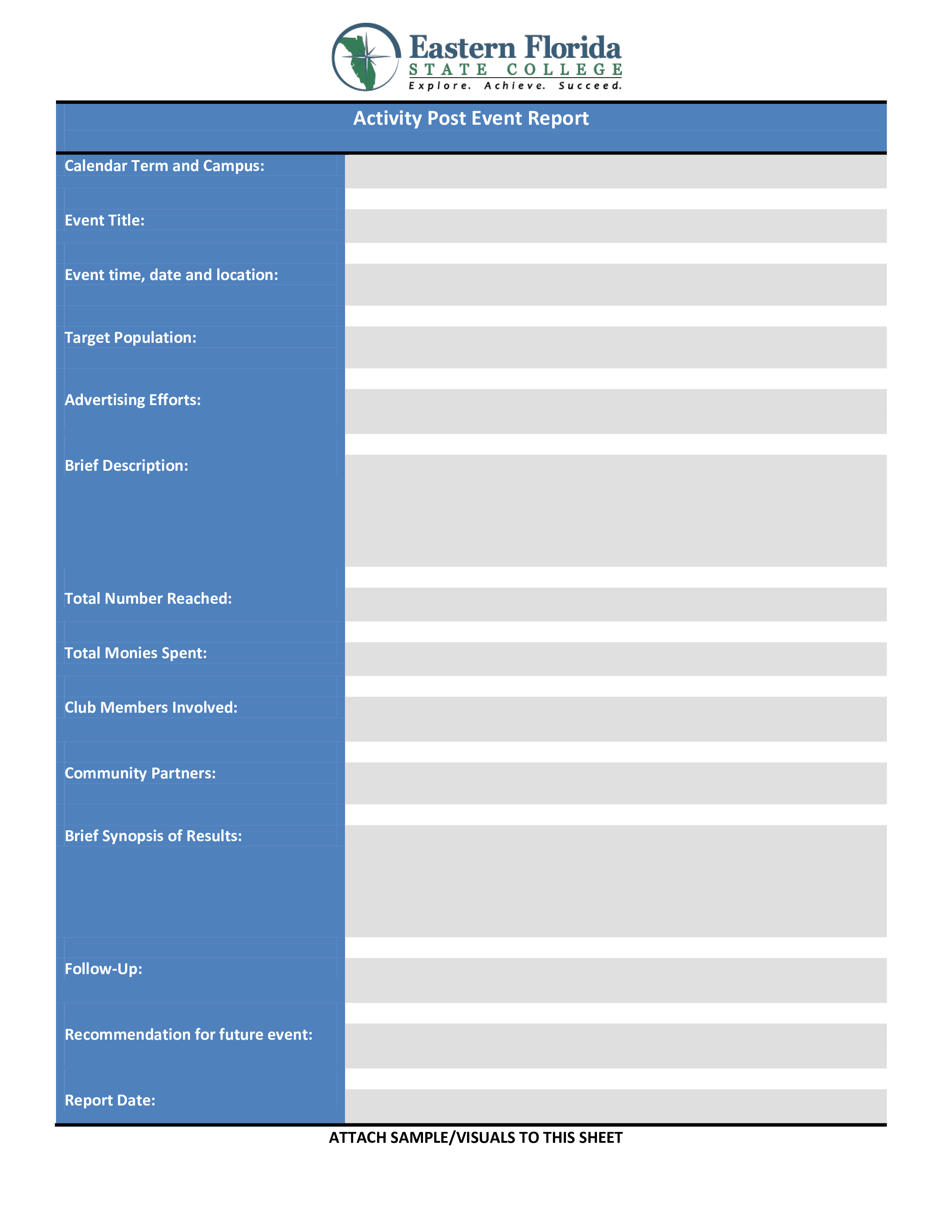 Post Event Report Templates At Allbusinesstemplates Com