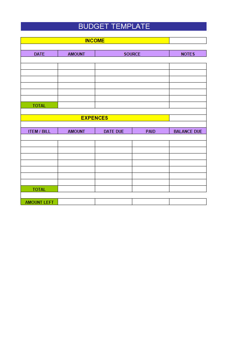 budget template xls edit plantilla imagen principal