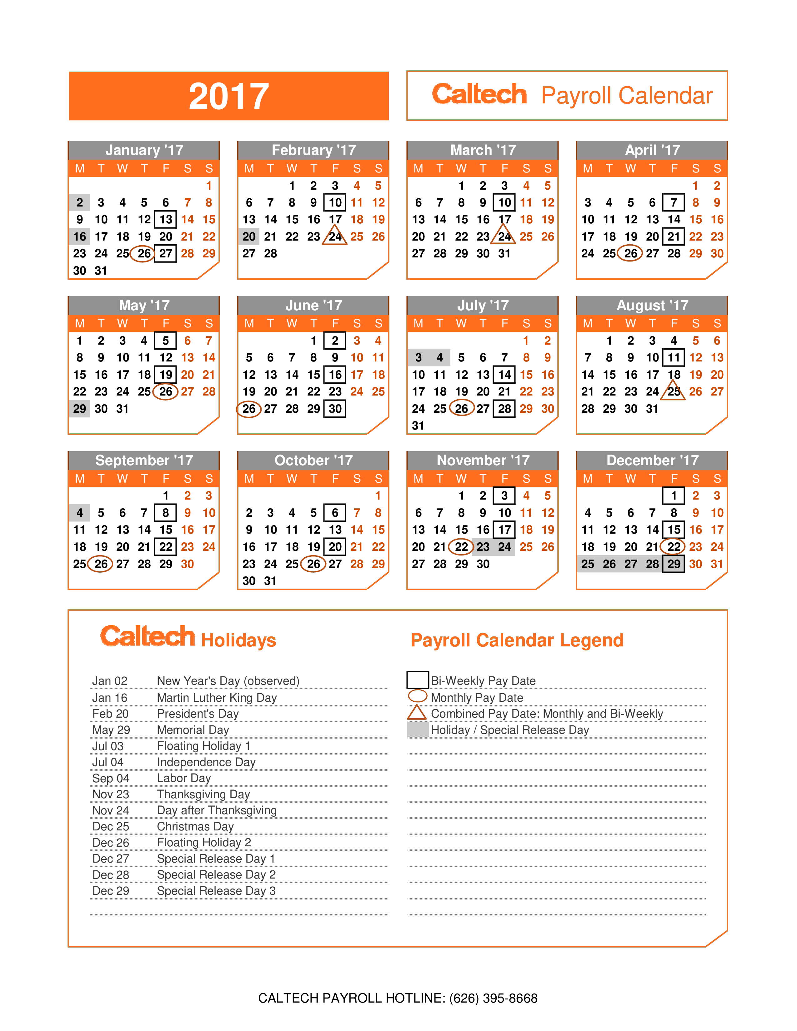 Printable Annual Calendar example main image