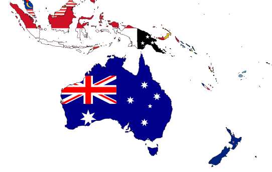 Oceania printable flag templates