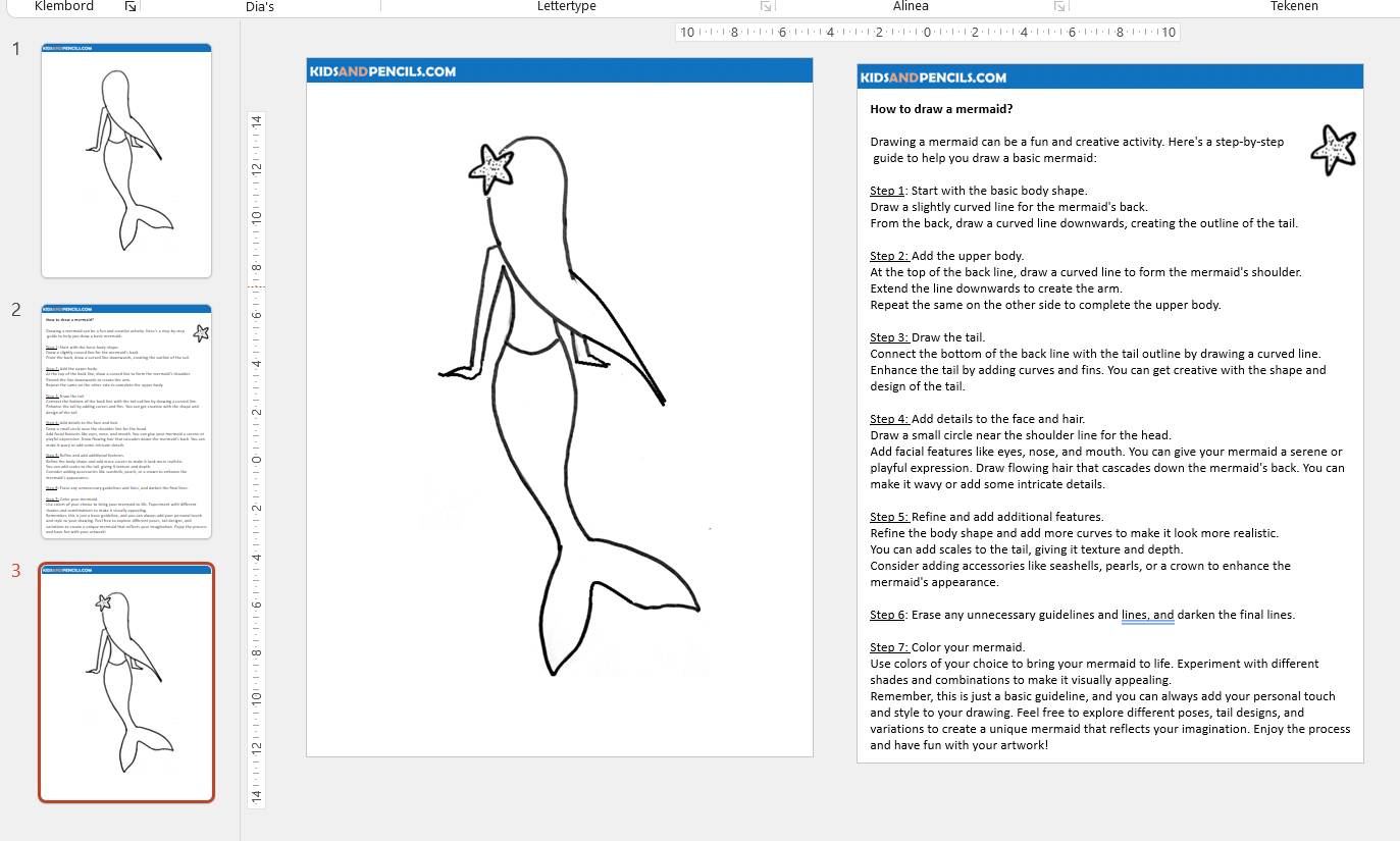 Mermaid Coloring Pages main image