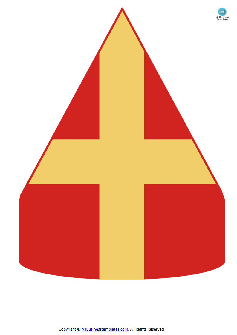 sinterklaas mijter template modèles