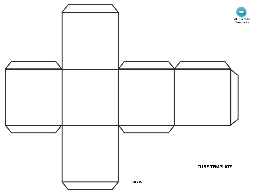 Free Printable Template For A Cube