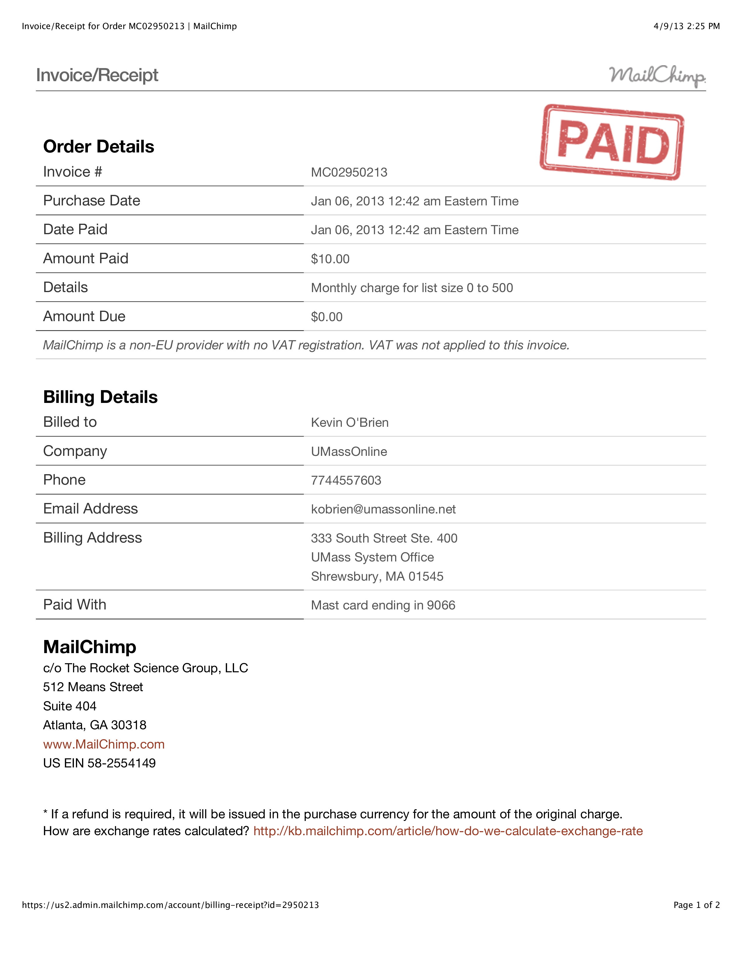 order invoice template