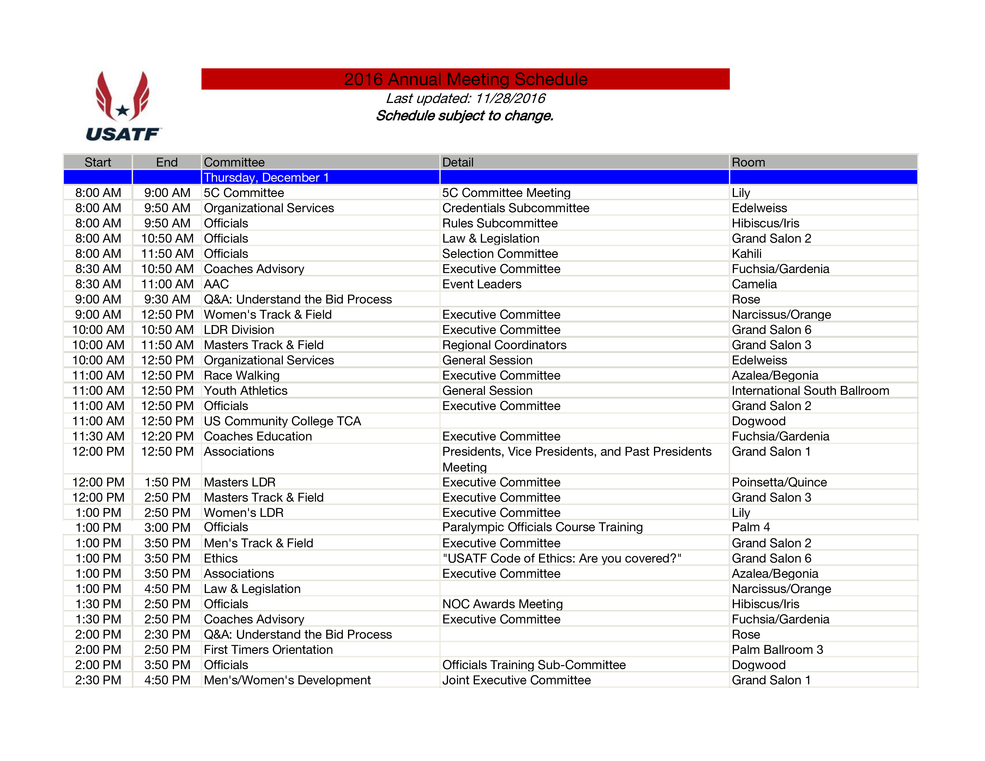 yearly meeting template