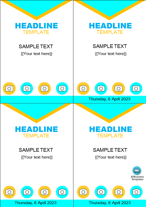 information flyer template modèles