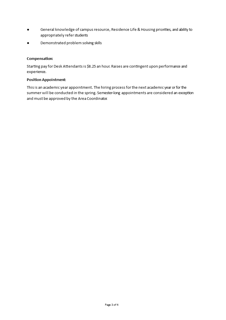 Desk Attendant Job Description Allbusinesstemplates desk-attendant-job-description-allbusinesstemplates