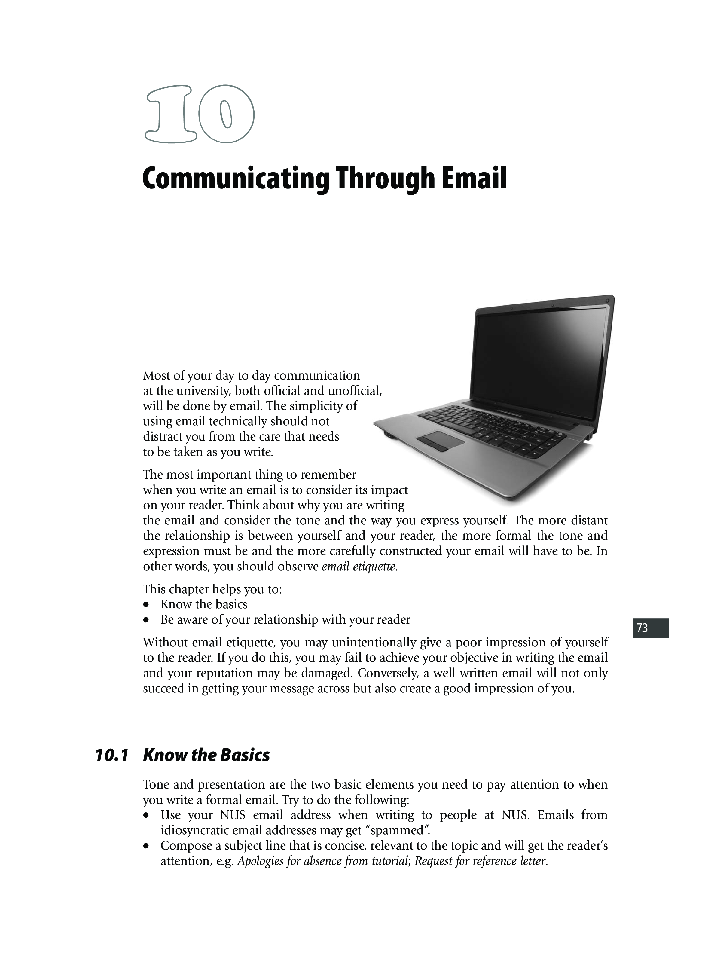 Business Communication Email Format 模板