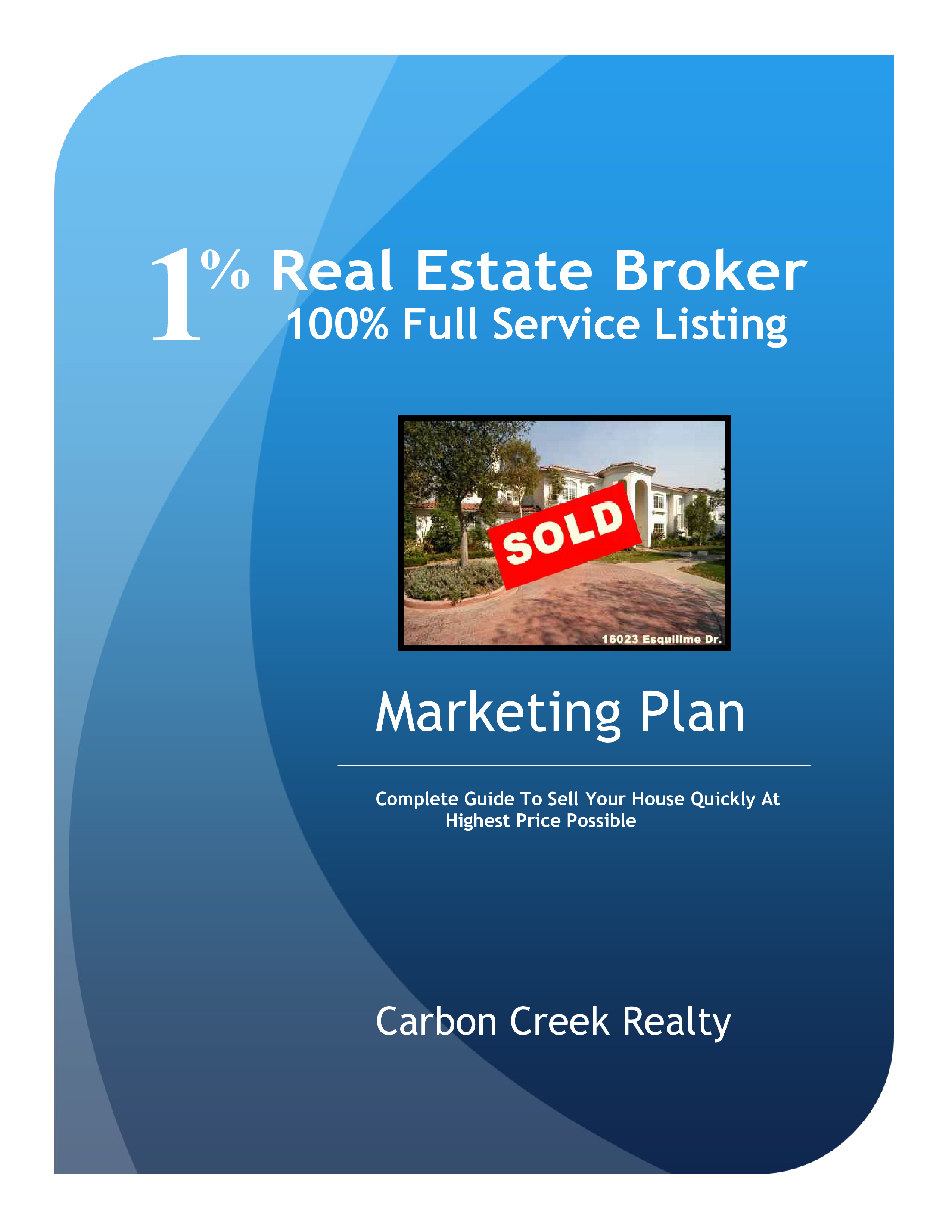 real estate broker marketing plan plantilla imagen principal