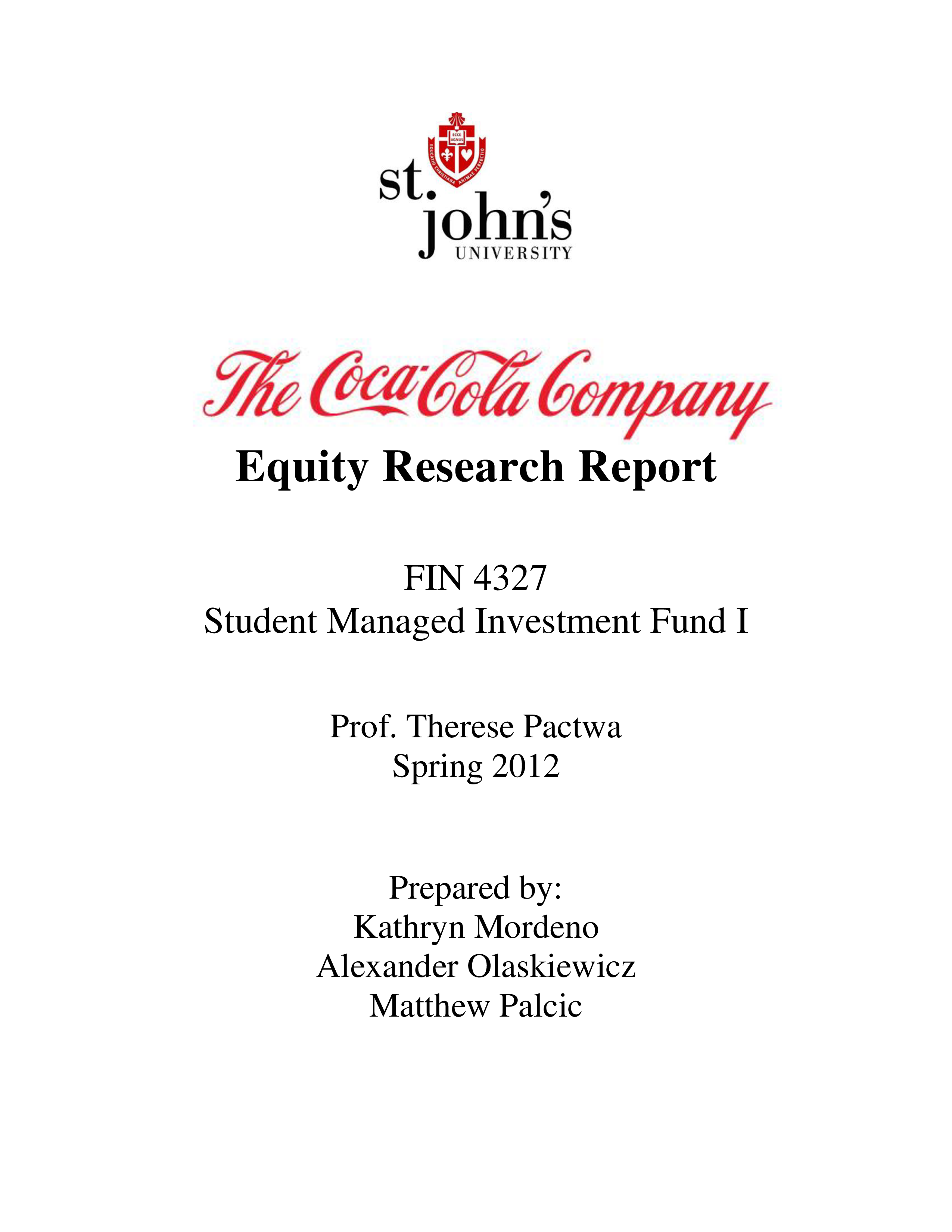 unique equity research template