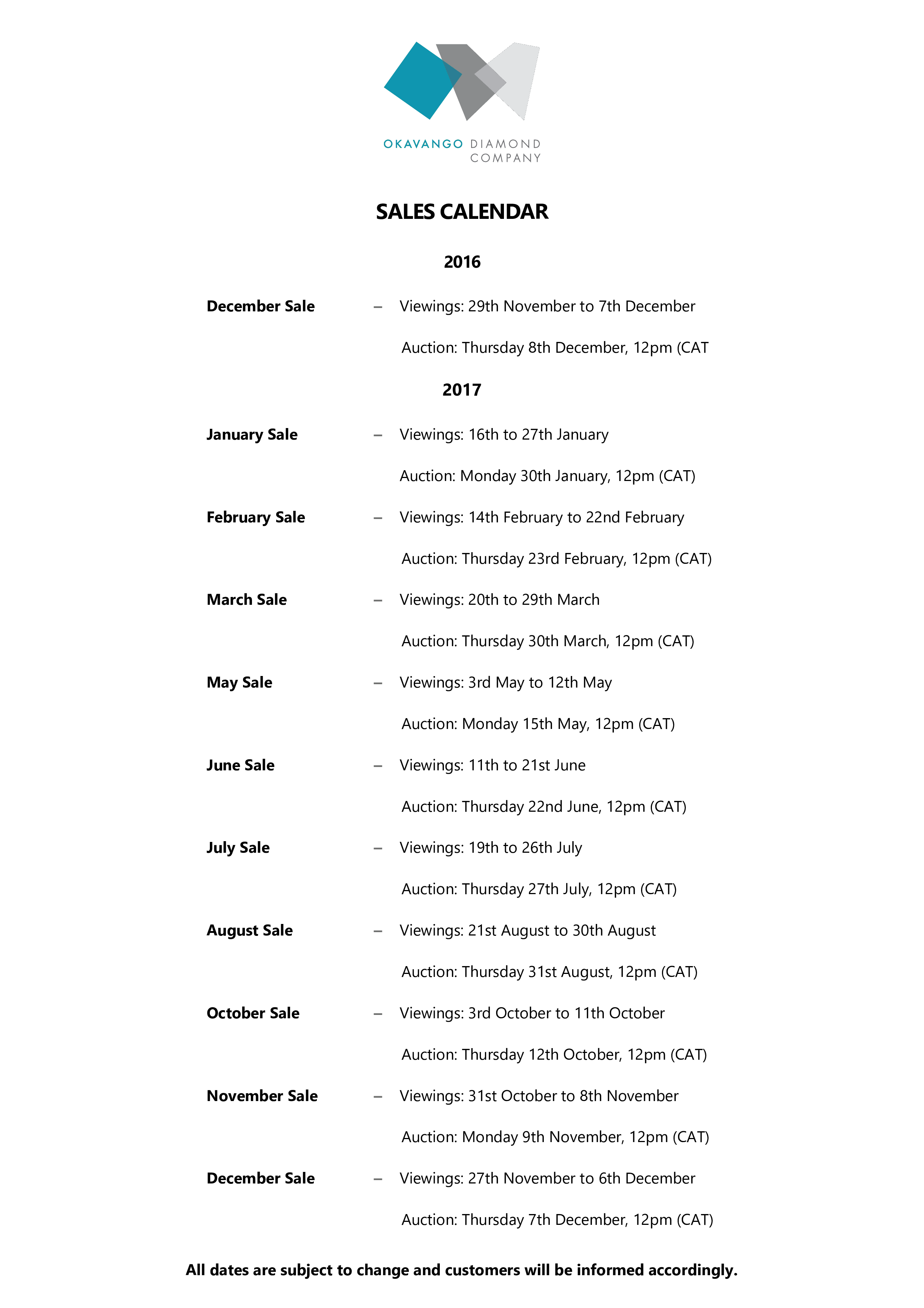 sales calendar example modèles