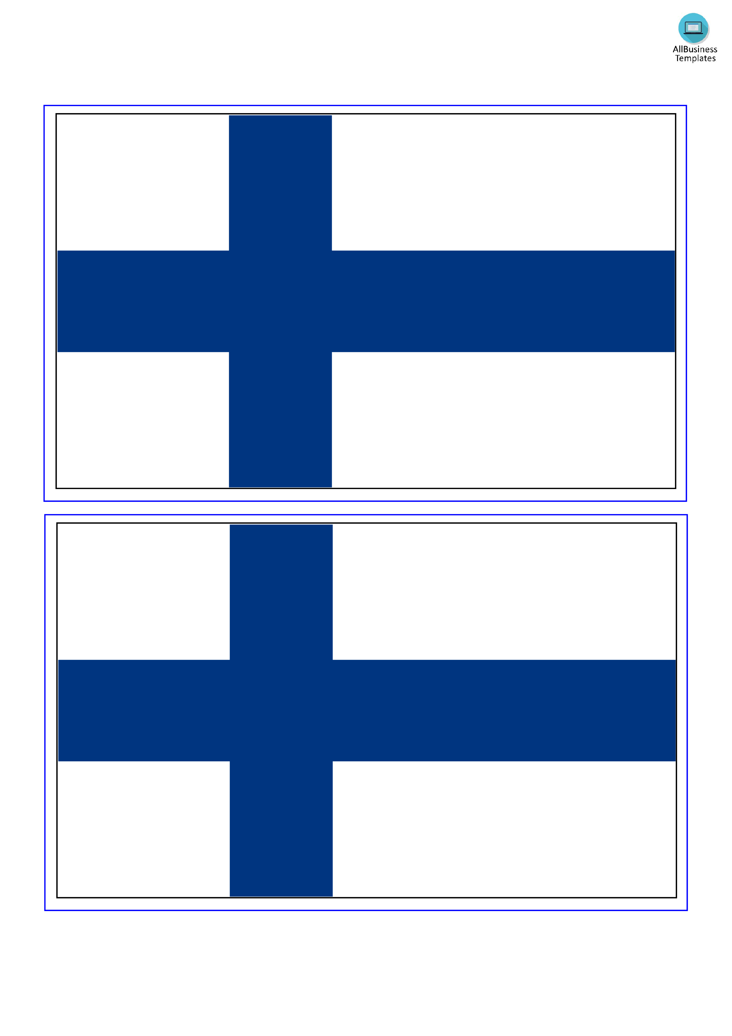 finland flag voorbeeld afbeelding 