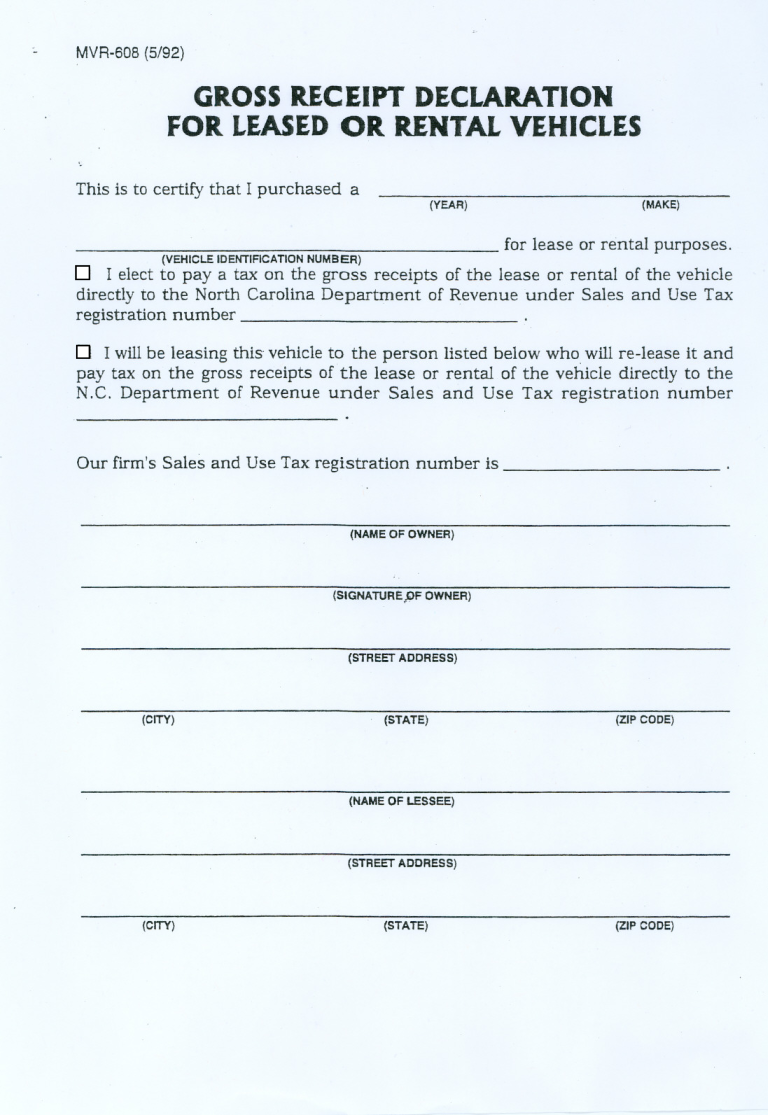 vehicle lease receipt plantilla imagen principal
